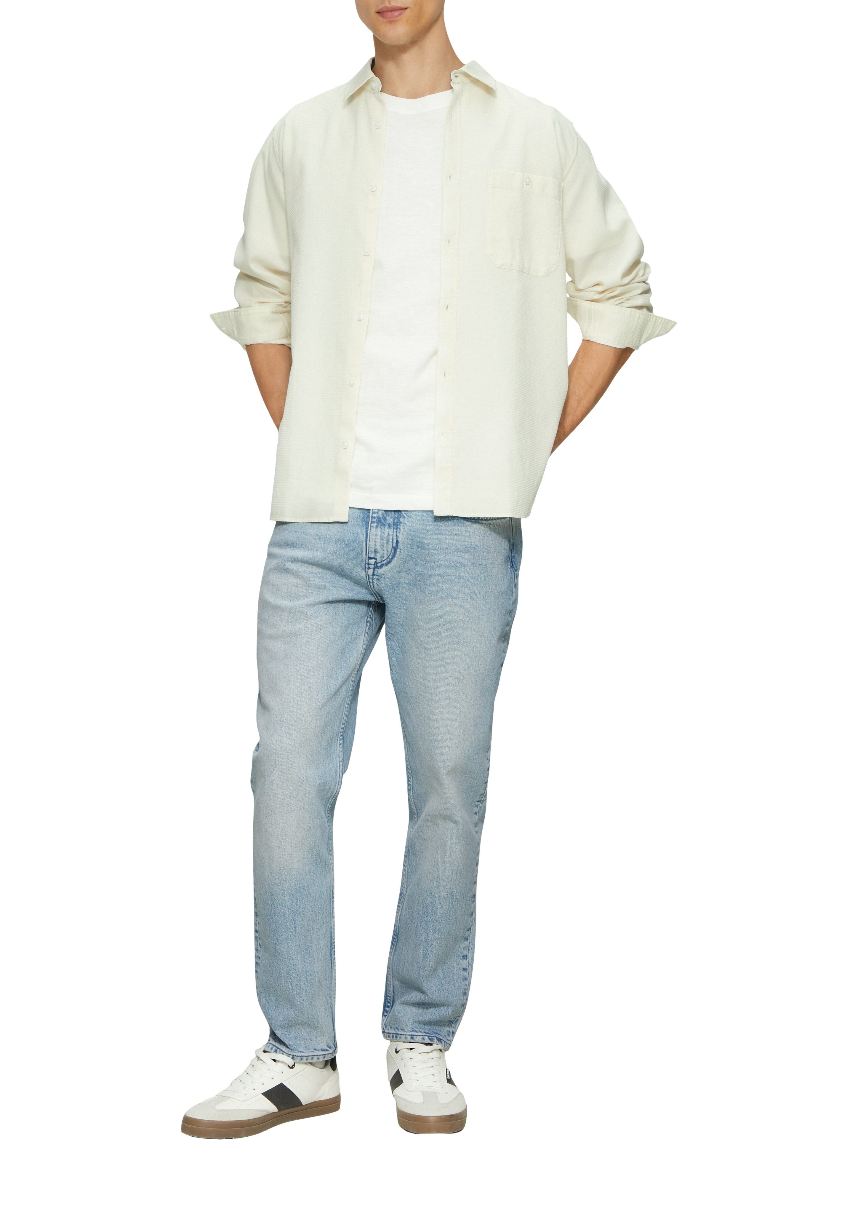 s.Oliver Langarmhemd mit Struktur Muster günstig online kaufen