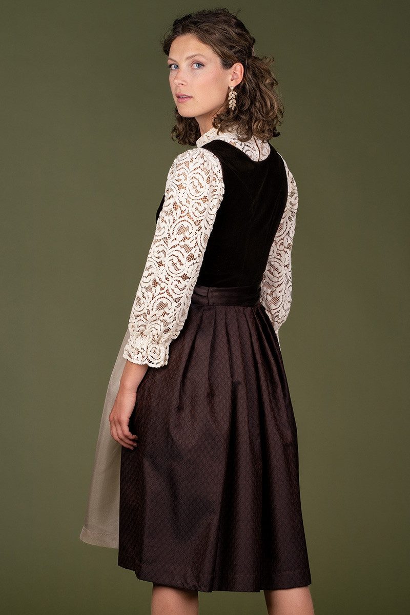 MarJo Dirndl Samt Dirndl 2tlg. - BIDINGEN - lakritz