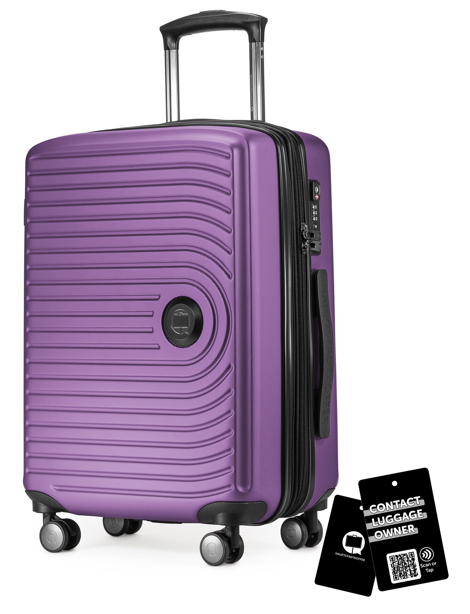 Hauptstadtkoffer Handgepäckkoffer Mitte, 4 Rollen, Handgepäck Koffer 55cm, erweiterbar auf 55L, TSA