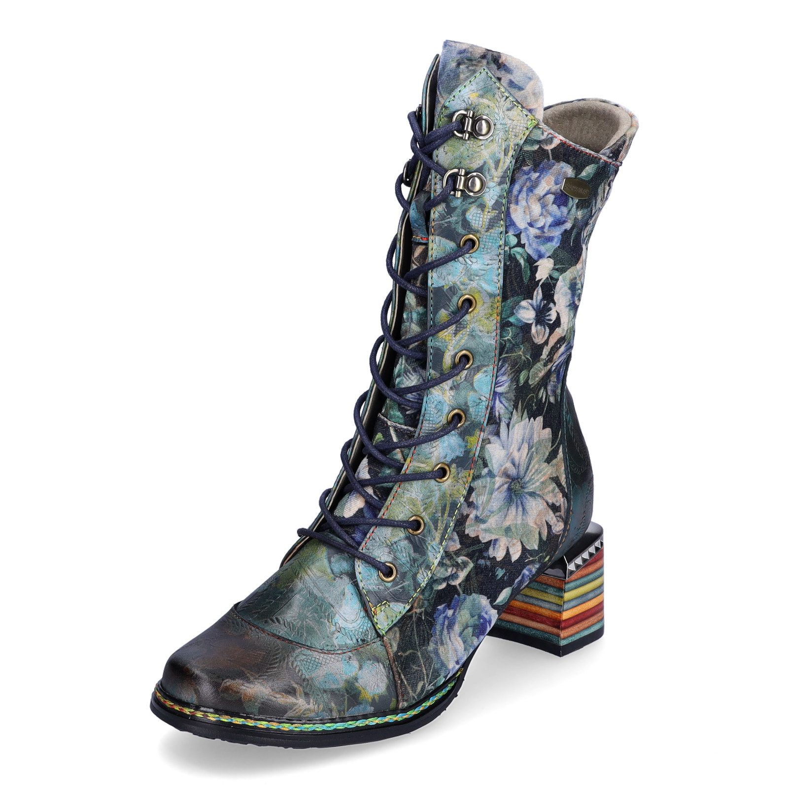 LAURA VITA Laura Vita Damen Schnürstiefelette grün Stiefelette
