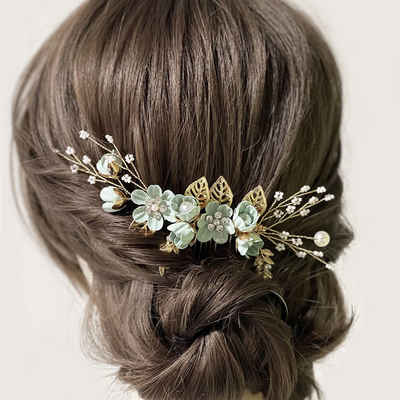 LAKKEC Diadem Haarschmuck Haarkämme Brauthaarschmuck Hochzeitskrone Haarspangen