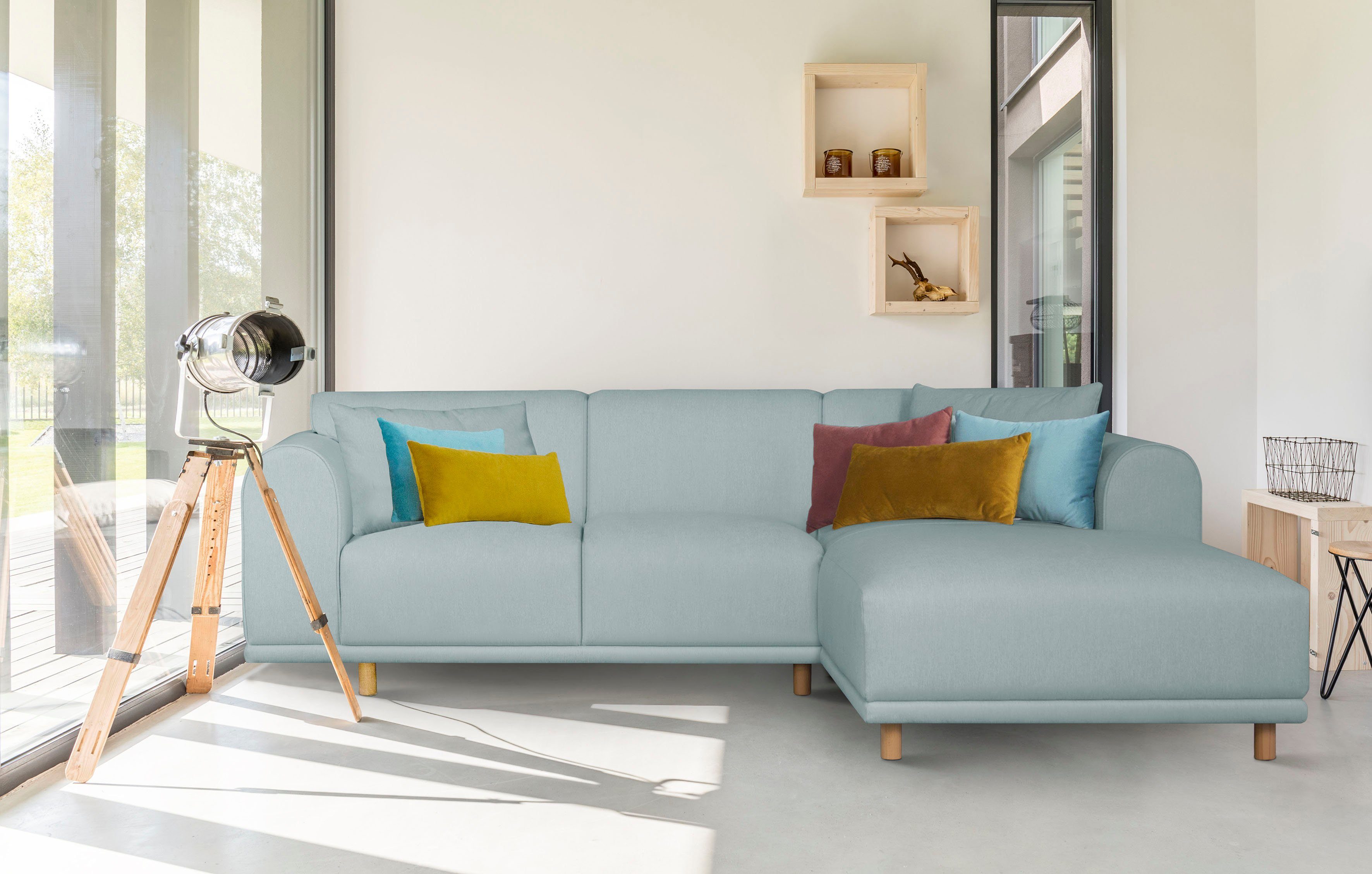 andas Ecksofa Maroon L-Form, in skandinavischem günstig online kaufen
