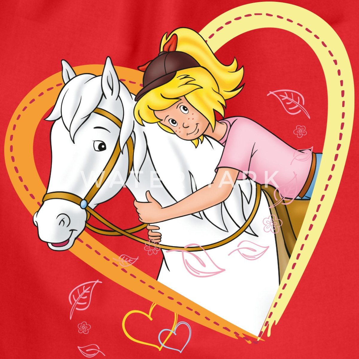Spreadshirt Turnbeutel Bibi Und Tina Sabrina Herz Turnbeutel (1-tlg)