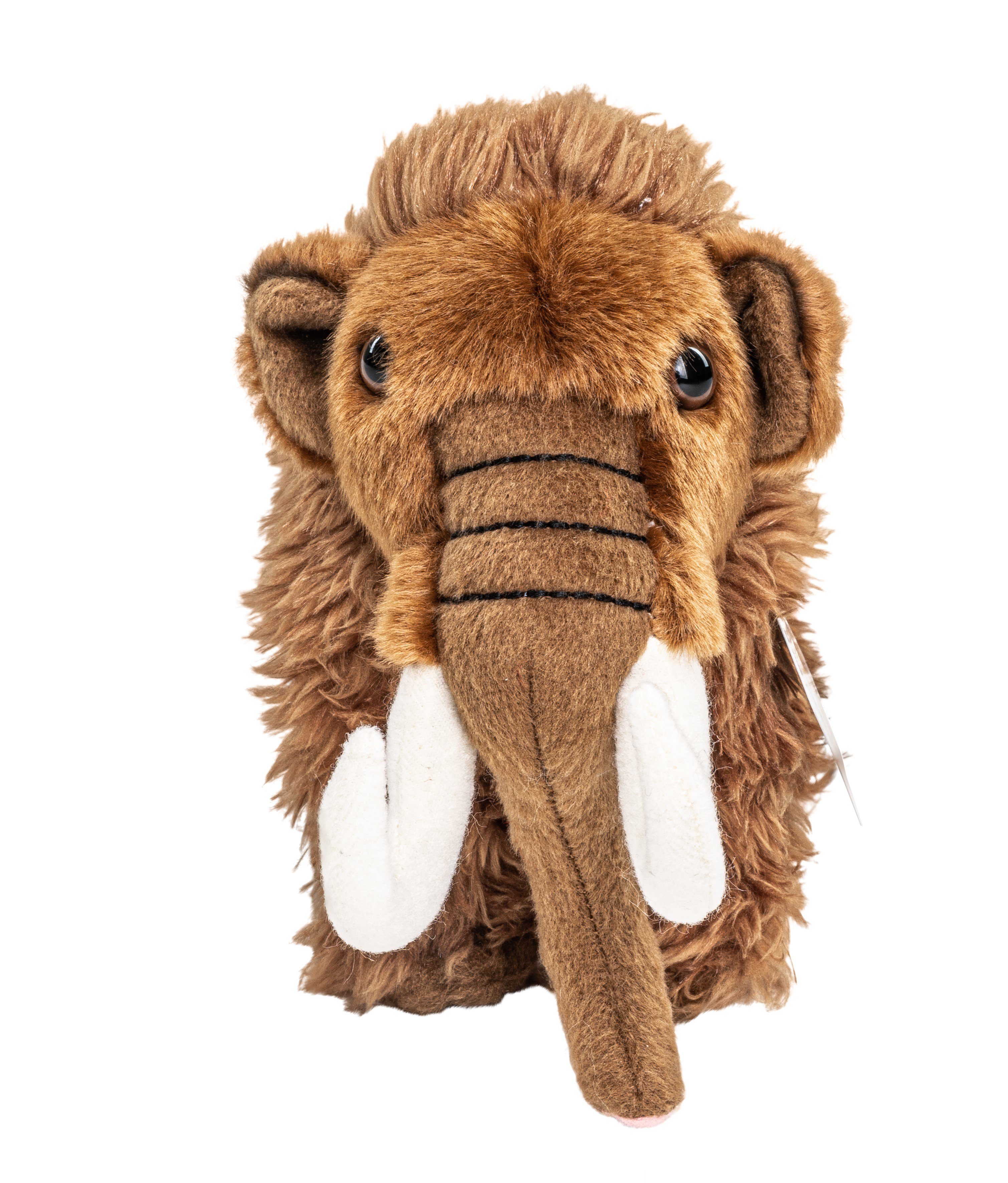Uni-Toys Kuscheltier Mammut - 16 cm (Höhe) - Plüsch-Elefant - Plüschtier, zu 100 % recyceltes Füllmaterial