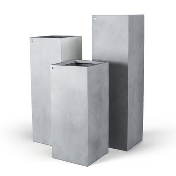 fleur ami Pflanzkübel Division Lite Pflanzsäule, 35 x 35 x 80 cm, concrete steingrau