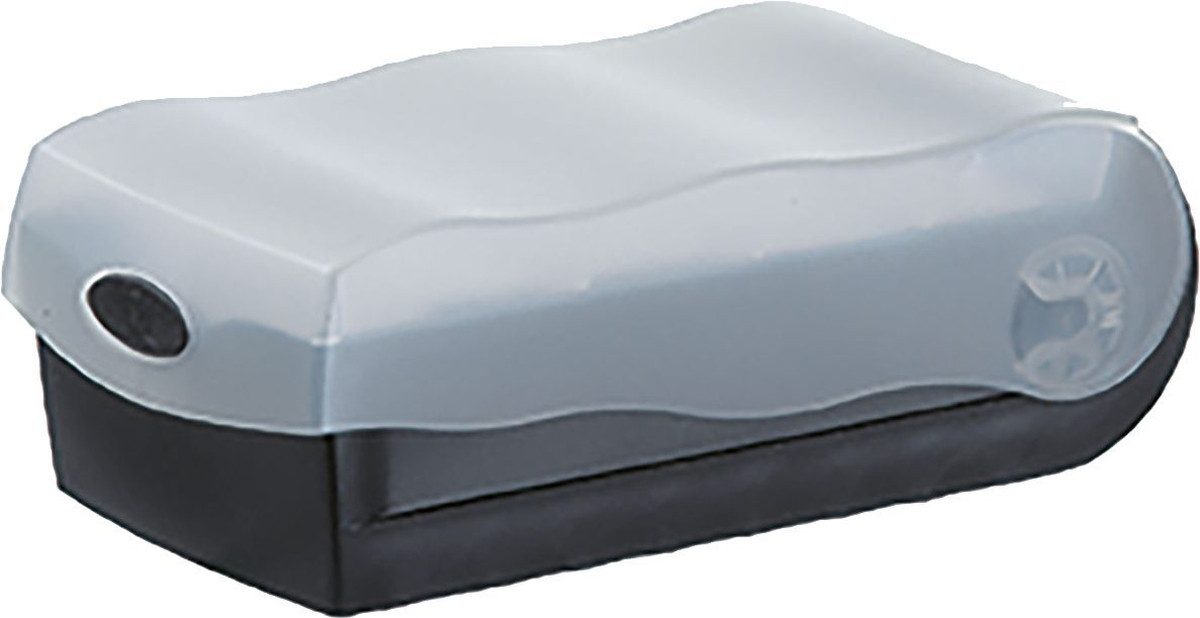 HAN-Bürogeräte Karteikasten Lernkartei Croco A7 quer mit 5 Stützen und 100 Karten schwarz/transluz