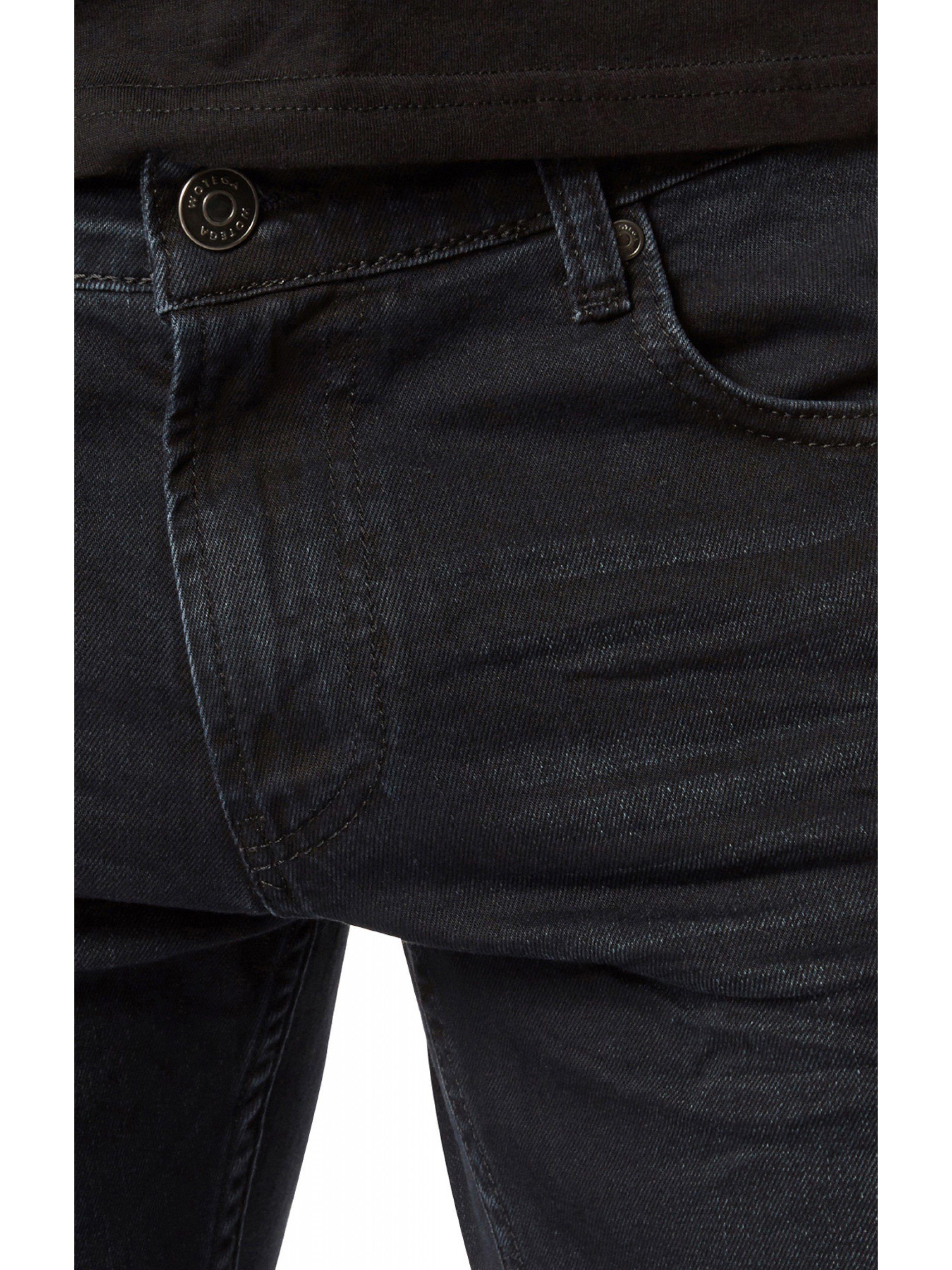 (pirate Travis Schwarz 4305) black Slim-fit-Jeans WOTEGA Jeans