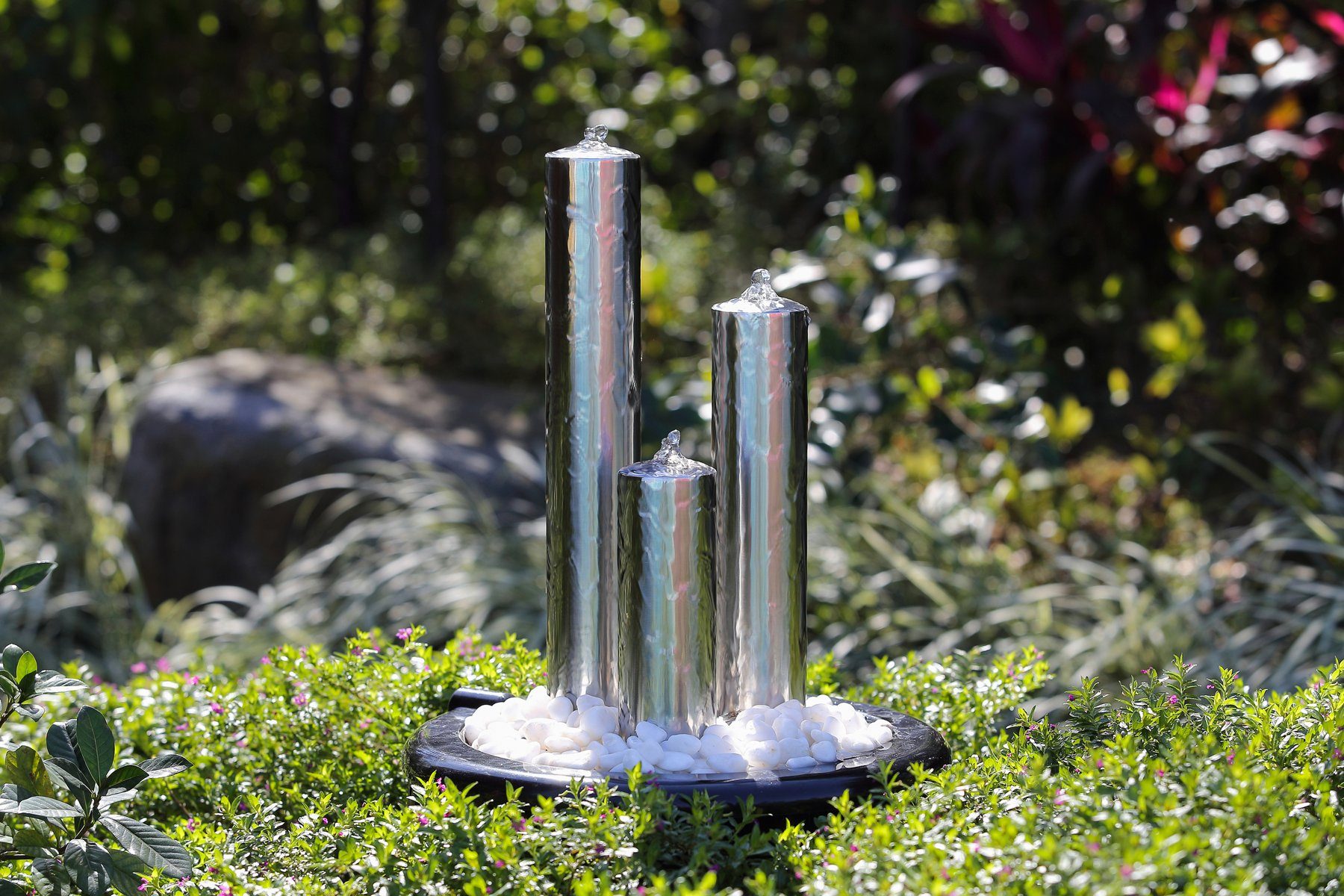 Köhko Gartenbrunnen Köhko aus gebürstetem Edelstahl günstig online kaufen