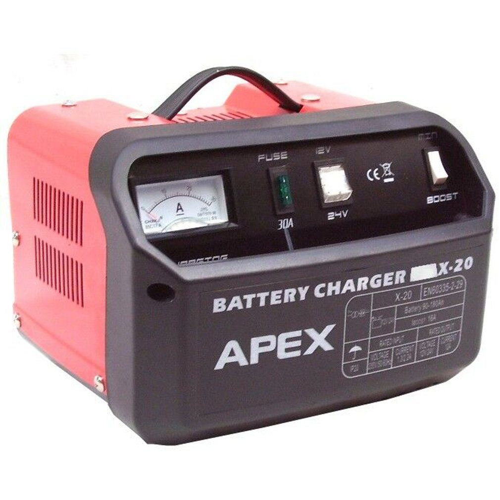 KFZ Batterieladegerät Ladegerät 20 Starhilfe PKW LKW 12V 24V Autobatterie-Ladegerät