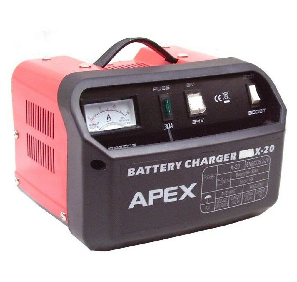 Apex KFZ Batterieladegerät Ladegerät 20 Starhilfe PKW LKW 12V 24V Autobatterie-Ladegerät