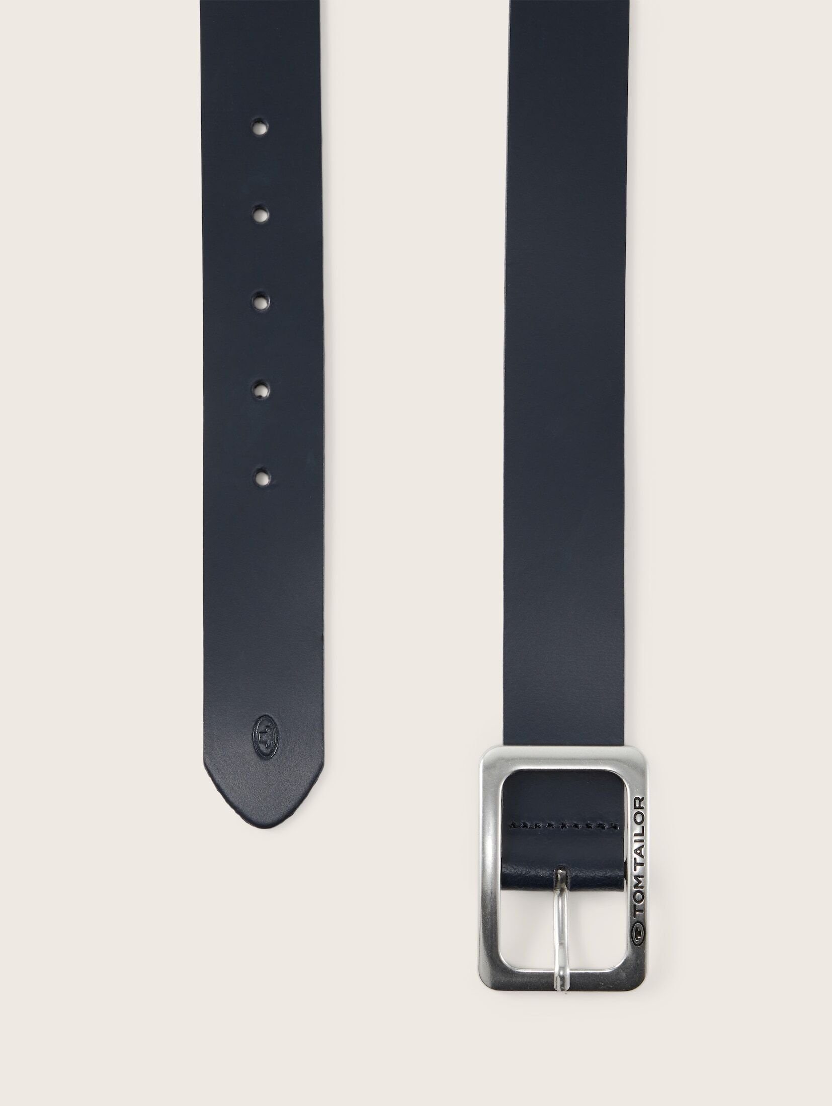 TOM TAILOR Ledergürtel "TTEVE" 4 cm breiter Damen Ledergürtel, kalssiches M günstig online kaufen
