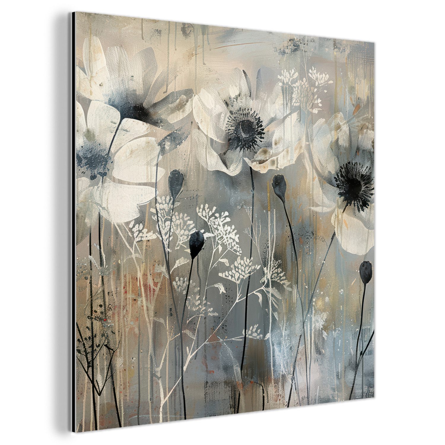 MuchoWow Metallbild Blumen - Pflanzen - günstig online kaufen