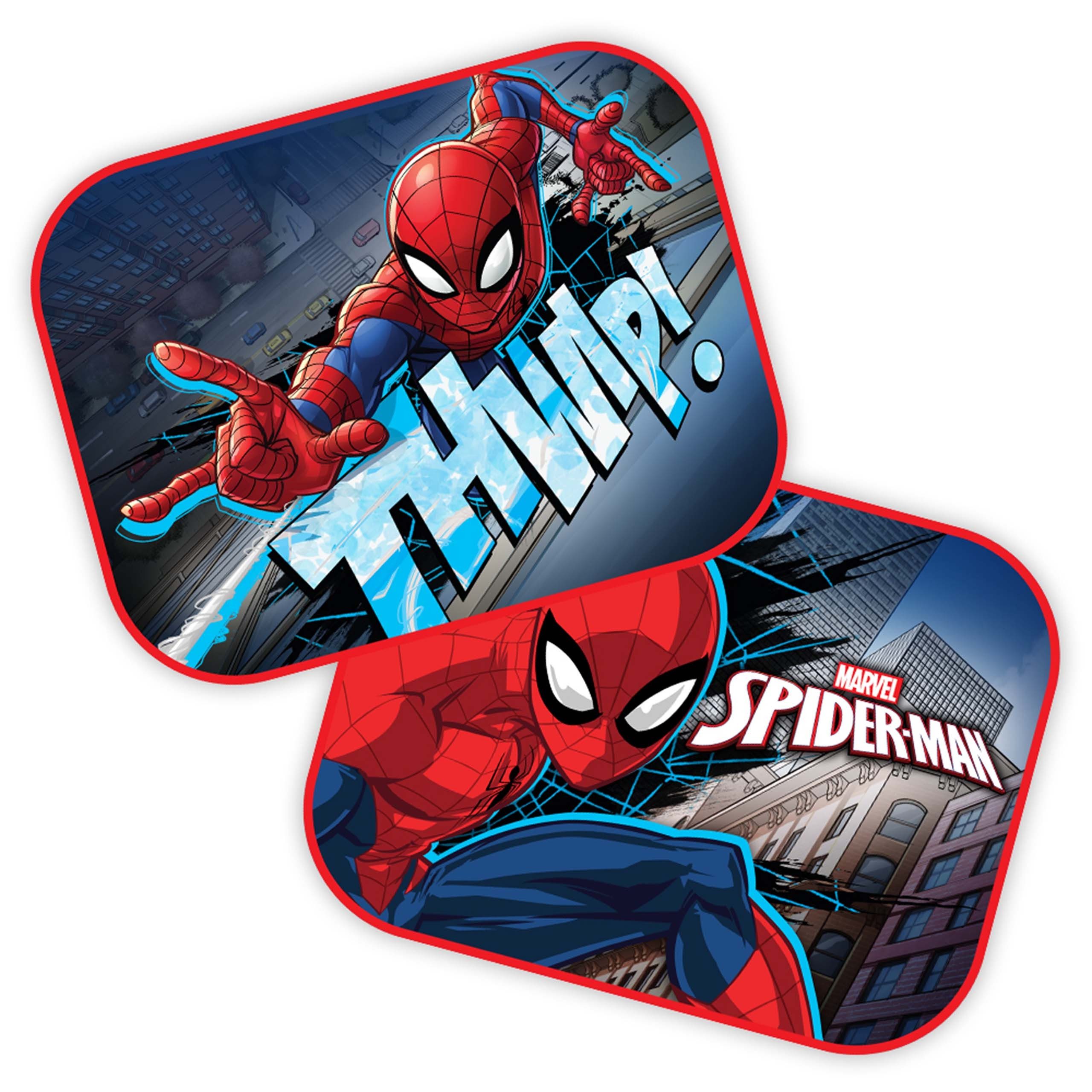 MARVEL Autosonnenschutz MARVEL Spider-Man Sonnenschutz für das Auto mit Saugnäpfen SET 2 Stück