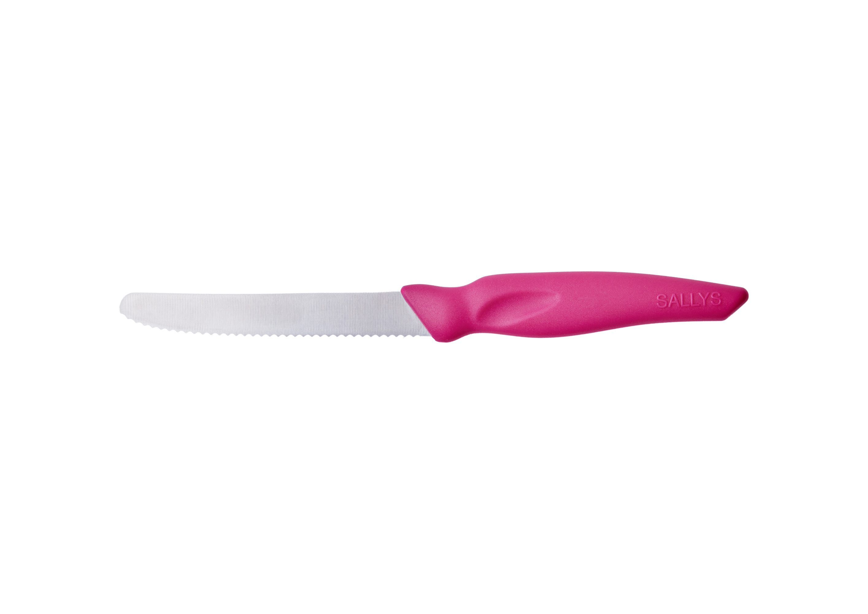 Sallys Universalküchenmesser Powermesser aus Hochwertiger Edelstahlklinge, Spezieller Wellenschliff