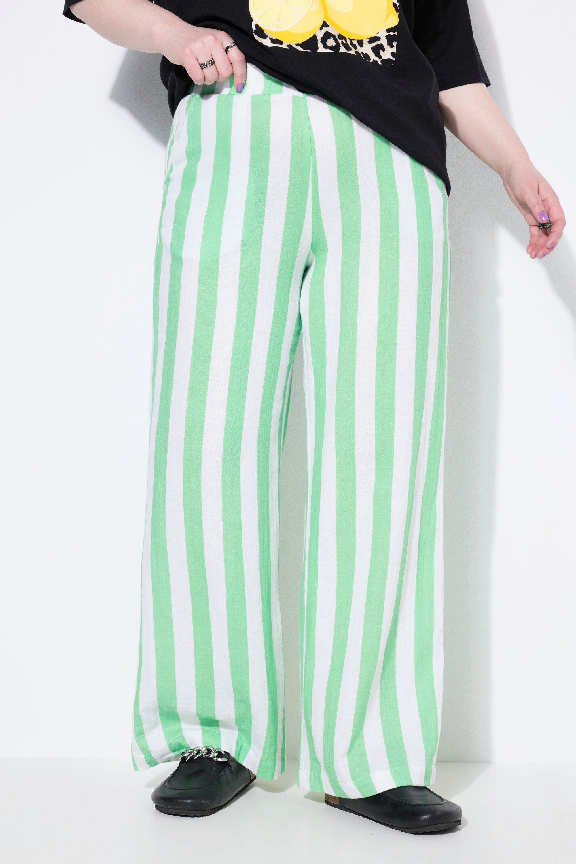 Studio Untold Schlupfhose Musselin-Hose Wide Legs günstig online kaufen