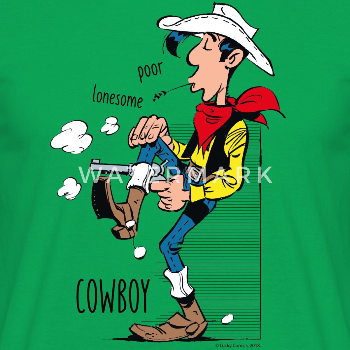 Spreadshirt T-Shirt Lucky Luke Poor Lonesome günstig online kaufen