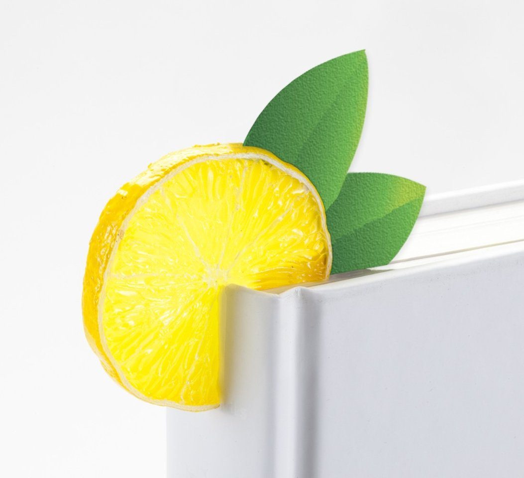 Lesezeichen, Zitrone Lemon bookchair Vertrieb