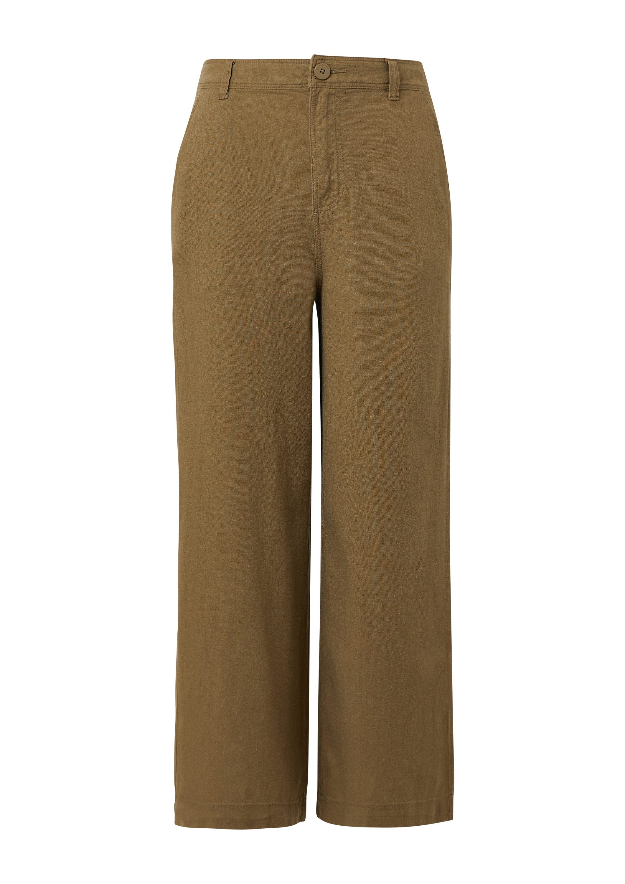 QS Chinos Hose Culotte aus Leinenmix günstig online kaufen