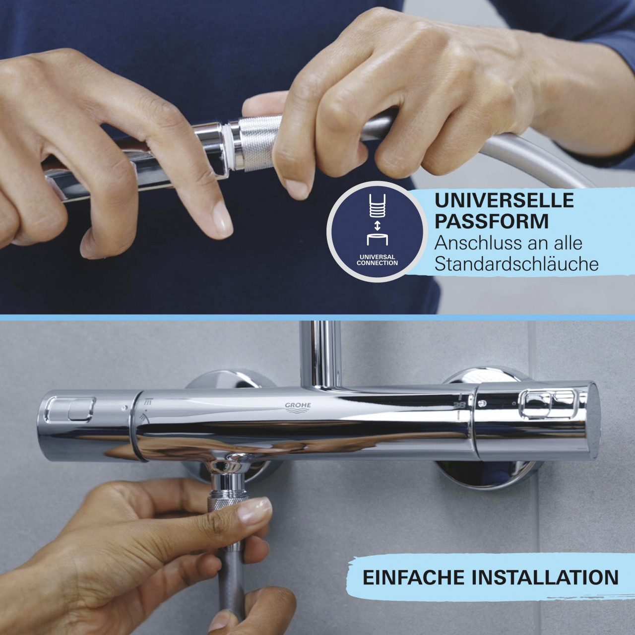 Grohe Handbrause Grohe Handbrause 2 Strahlarten Vitalio Start 110