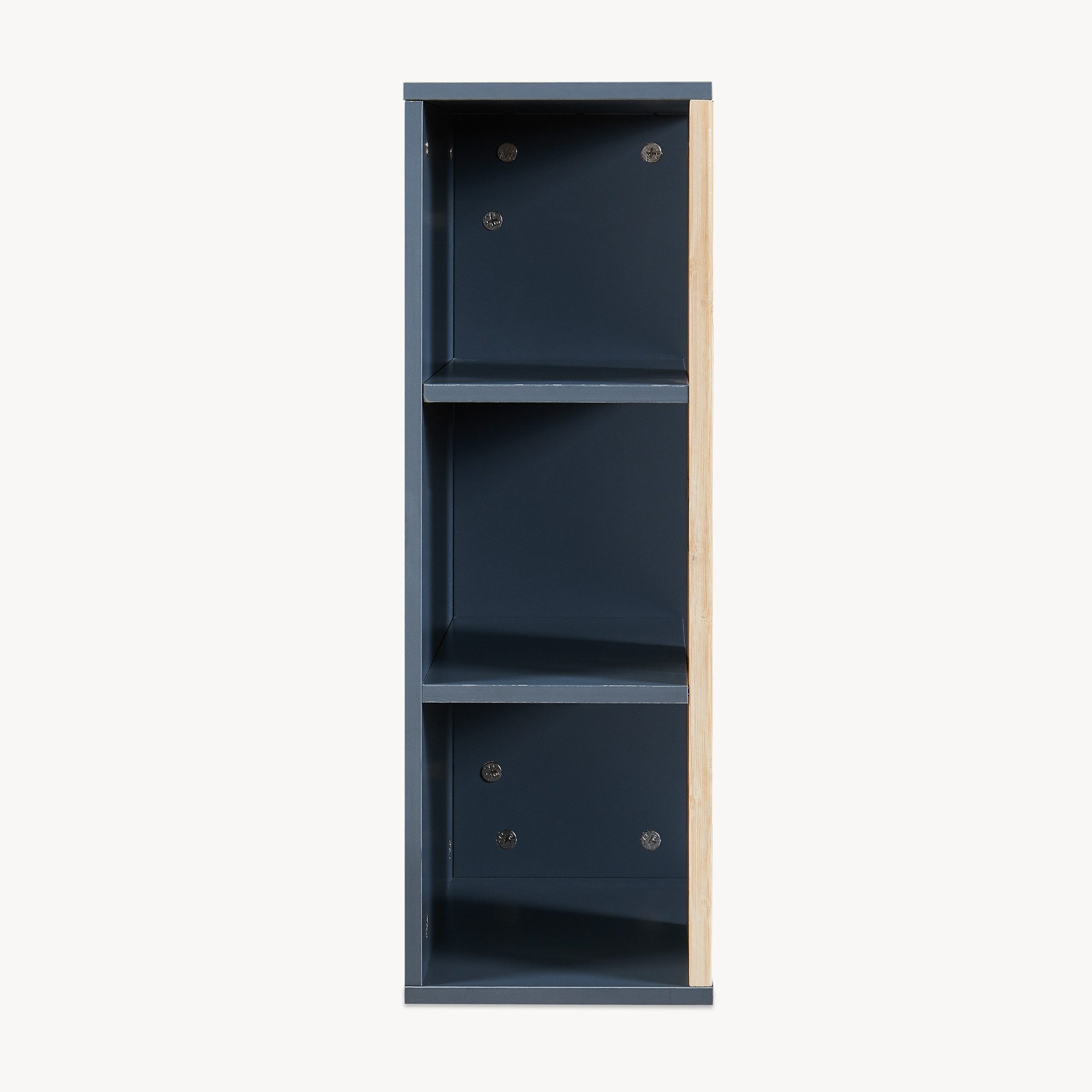 en.casa Hängeschrank »Svanes« 60 x 30 x 20 cm mit 3 Ablagefächern Dunkelgrau/Natur – Bild 5 von 5