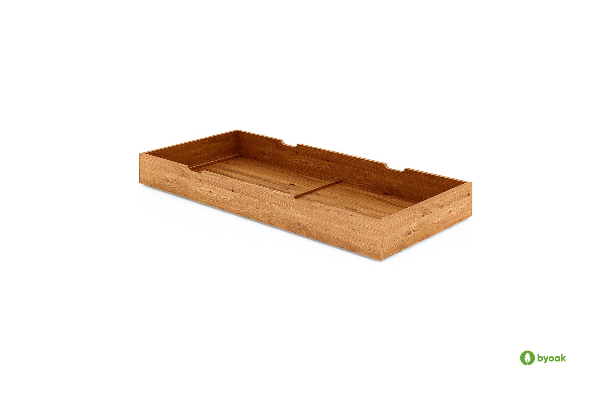 Bettschubkasten GREG aus Massivholz, Naturgeölt