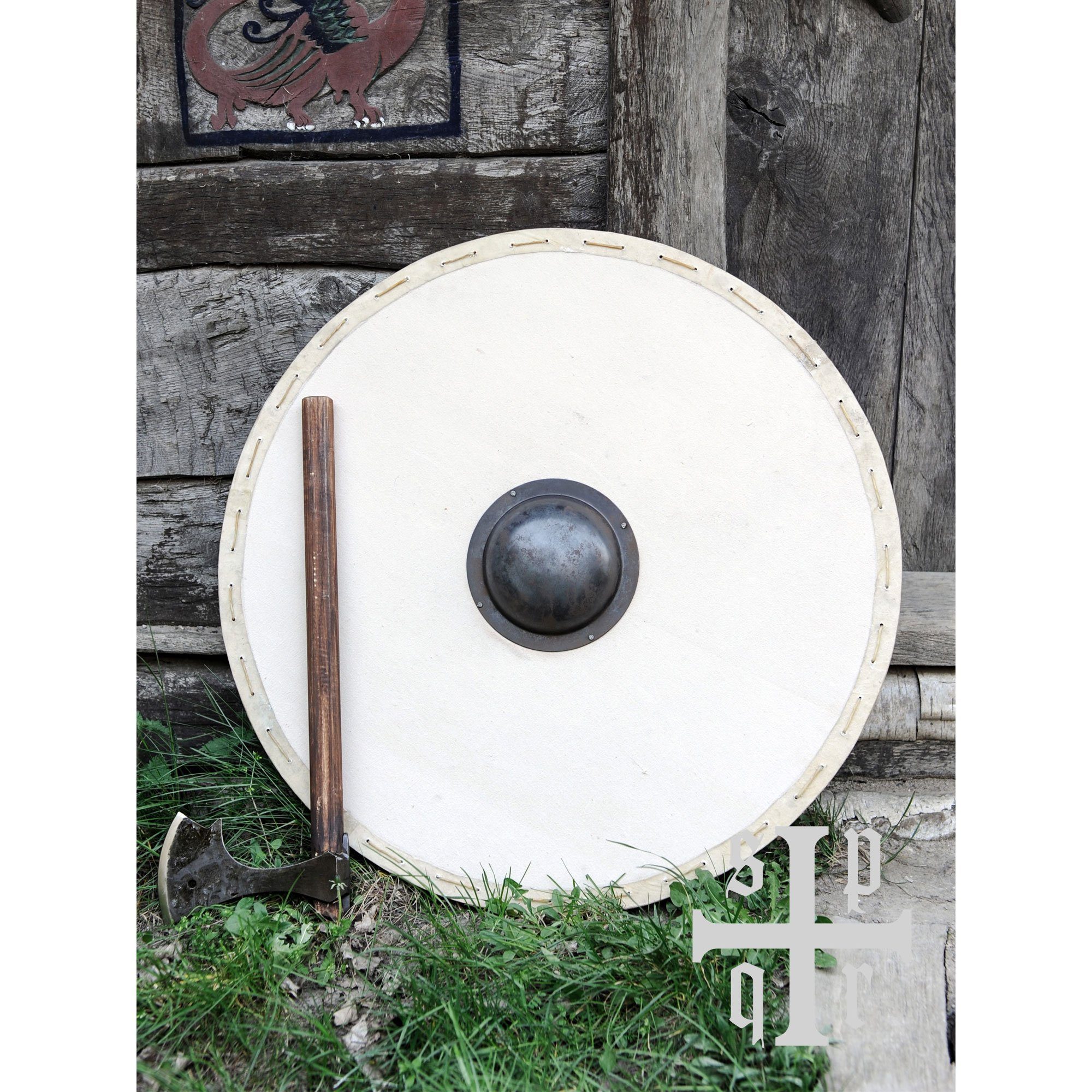 Battle Merchant Ritter-Kostüm Wikinger Rundschild