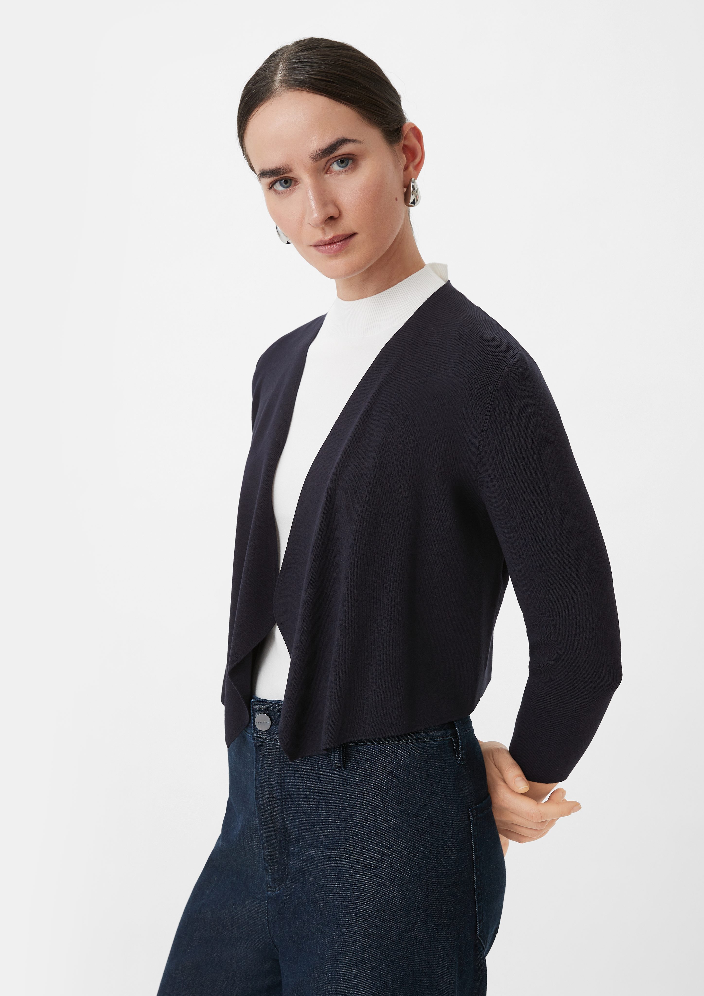 Comma Strickjacke mit Drop-Shoulder-Design günstig online kaufen