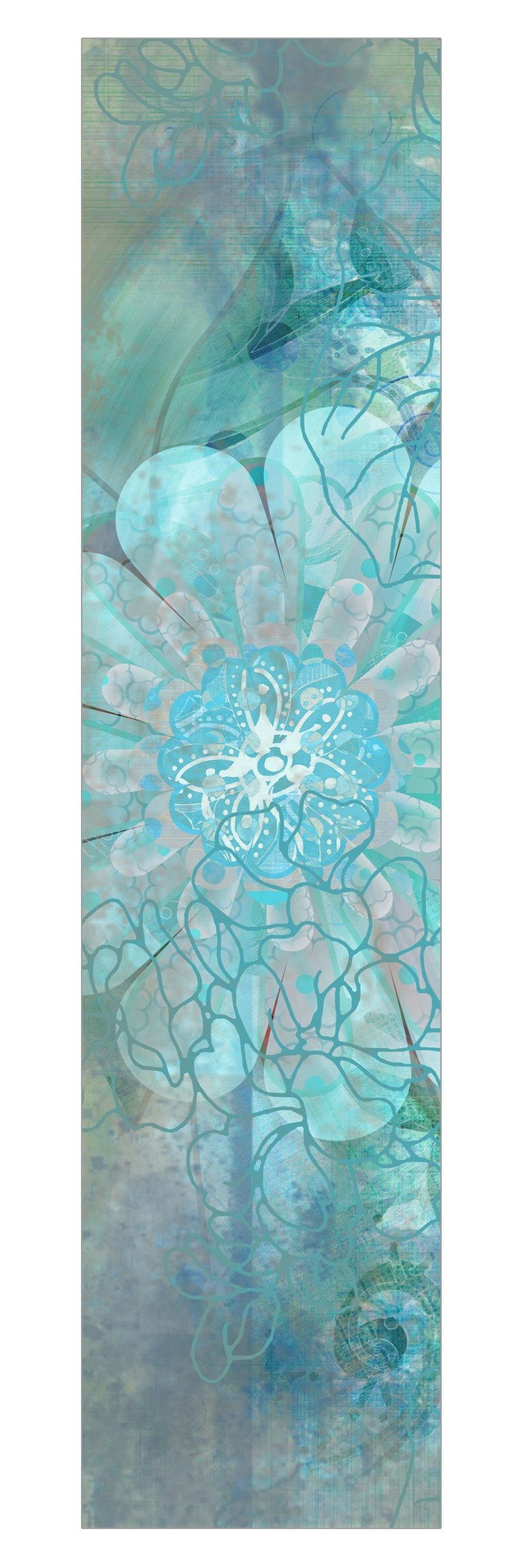 Bilderdepot24 Schiebegardine modern Flächenvorhang blickdicht Winterblumen, günstig online kaufen