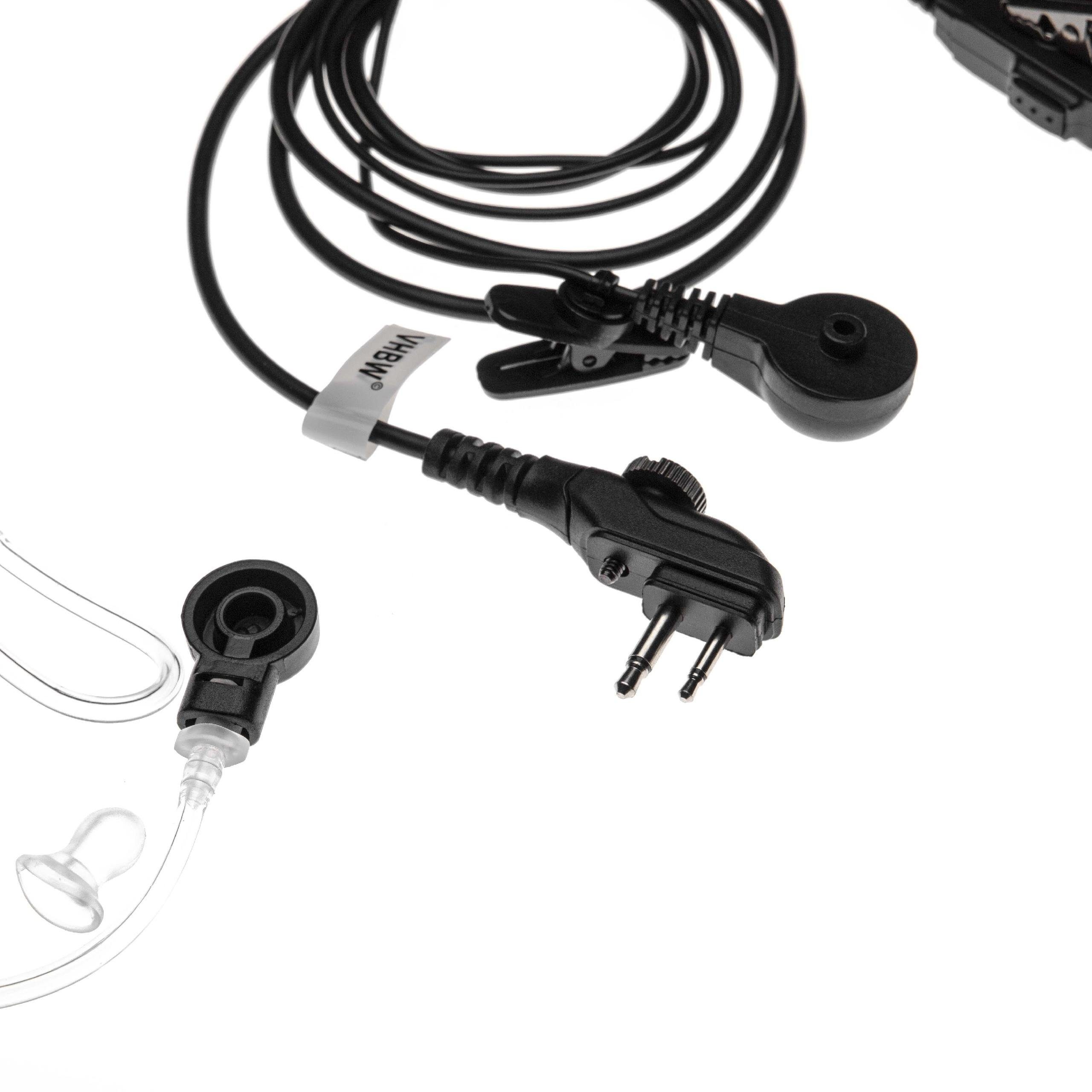 passend HYT/Hytera Headset PD560, Funkgerät für TD520, TC620, vhbw TD510, PD500