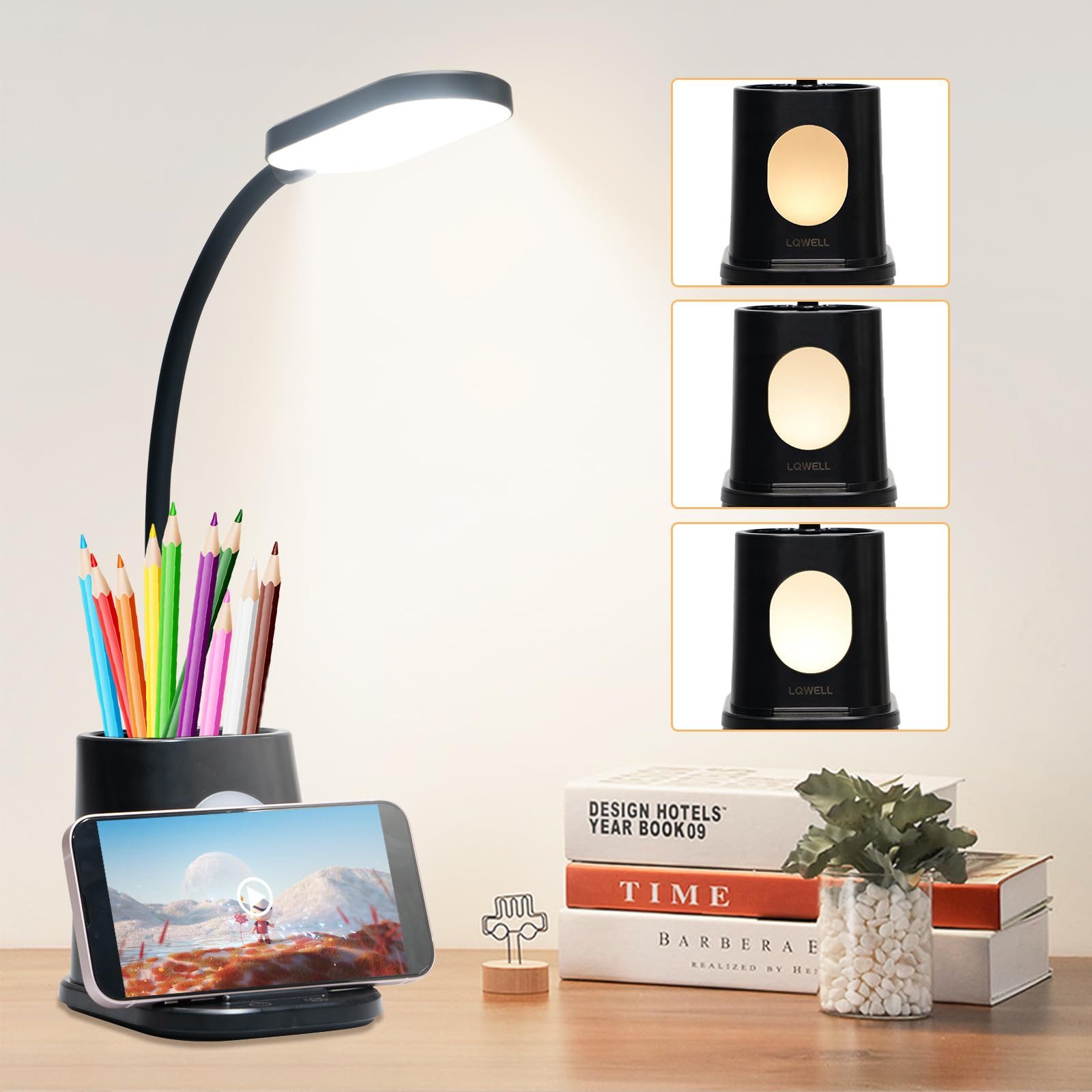 LQWELL LED Schreibtischlampe 4 in 1 günstig online kaufen