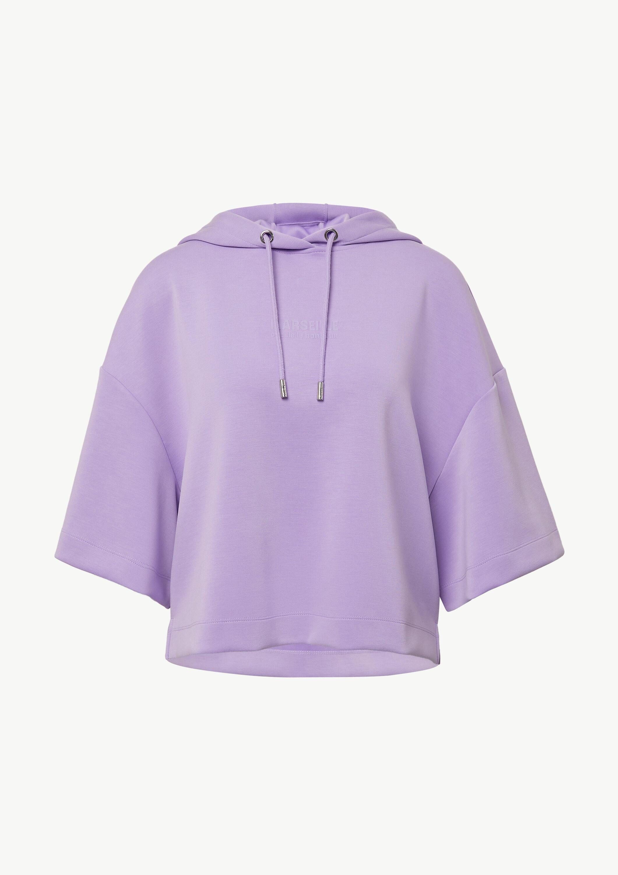 comma Sweatshirt Sweatshirt Relaxed-Fit-Sweatshirt im Kimono-Stil mit 3-/4-Ärmeln