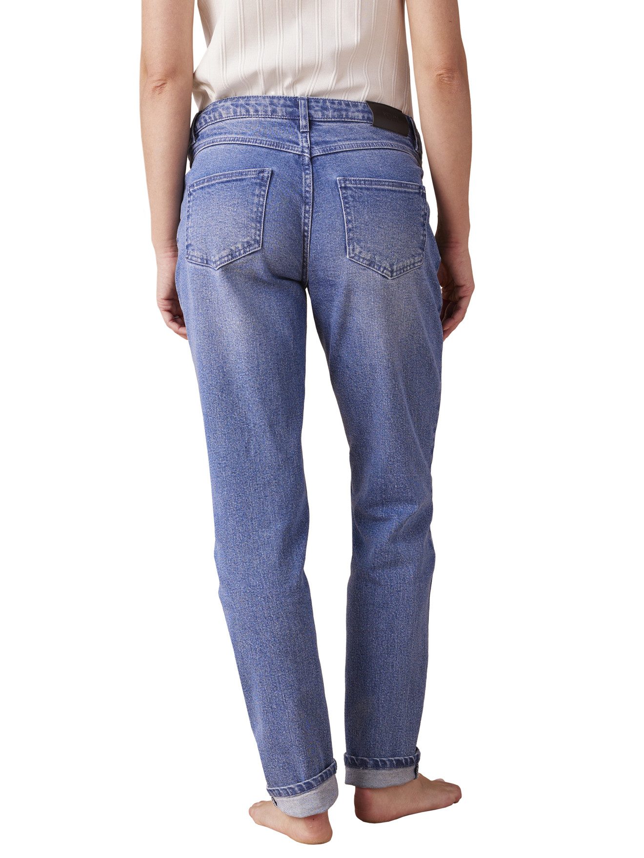 Envie de Fraise Umstandsjeans Mom-Jeans für die Schwangerschaft WATERLESS Bundweite verstellbar, abnehmbarer Einsatz