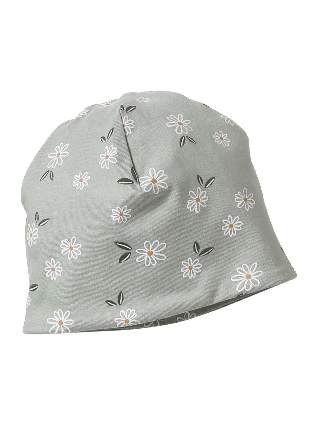 vertbaudet Beanie Mädchen-Set: Mütze & Rundschal Set, 2-teilig, Blumenmuster