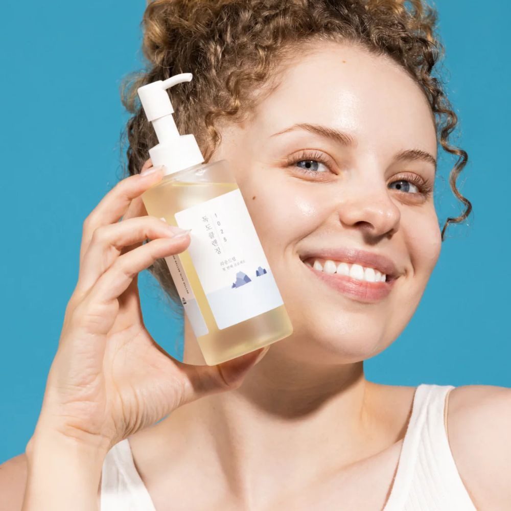 Round LAB Gesichts-Reinigungsmaske Round Lab, 1025 Dokdo Cleansing Oil - 200 ml, Sanftes Reinigungsöl mit Ceramiden für alle Hauttypen