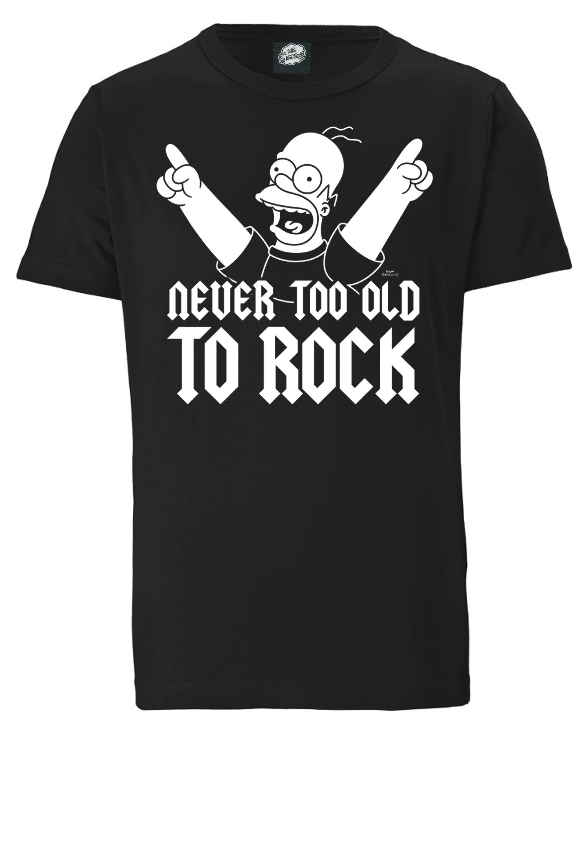 Herren Shirts LOGOSHIRT T-Shirt The Simpsons mit lizenziertem Originaldesign