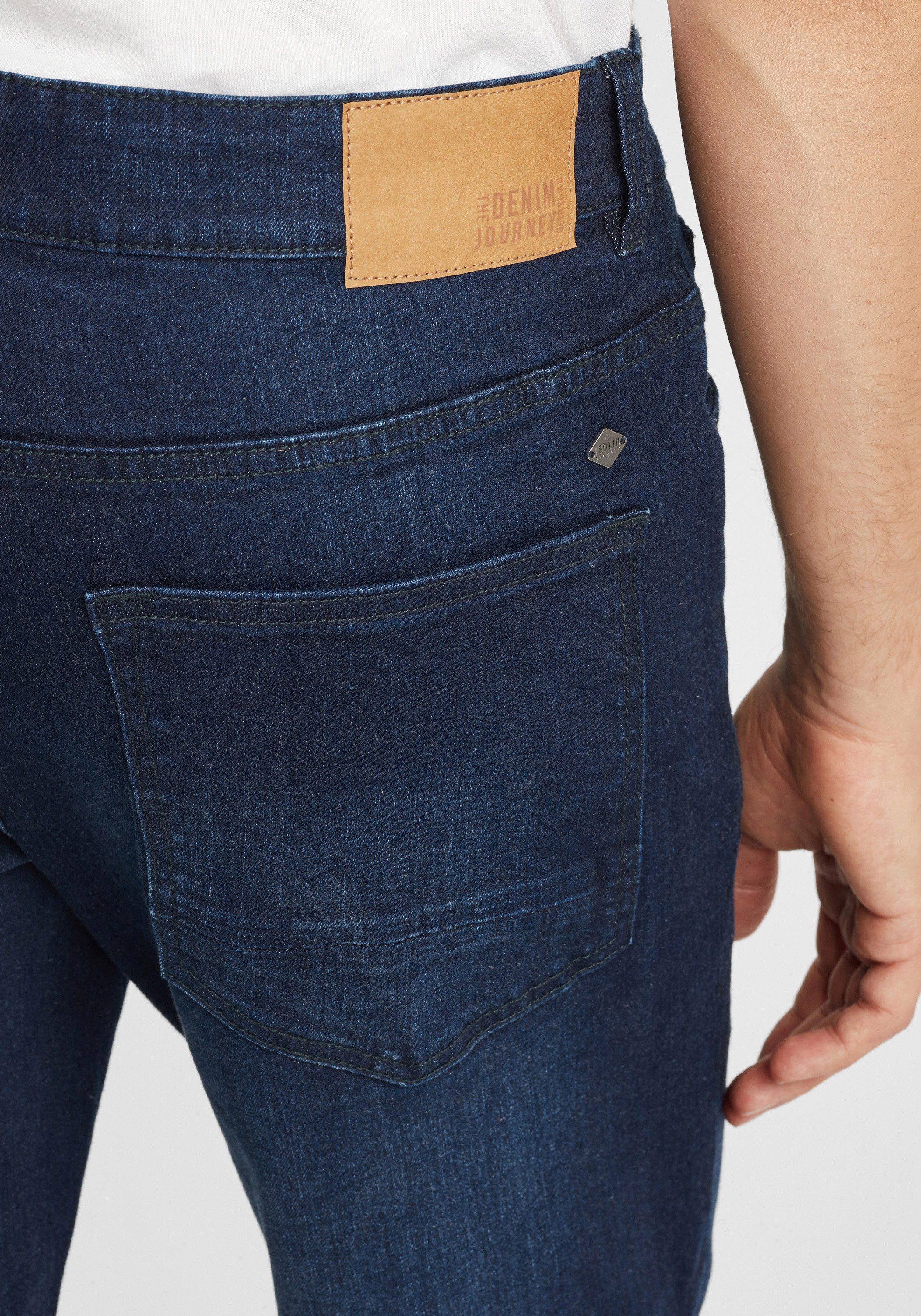 !Solid 5-Pocket-Jeans SDFynn 5-Pocket-Jeans mit Washed-Effekt