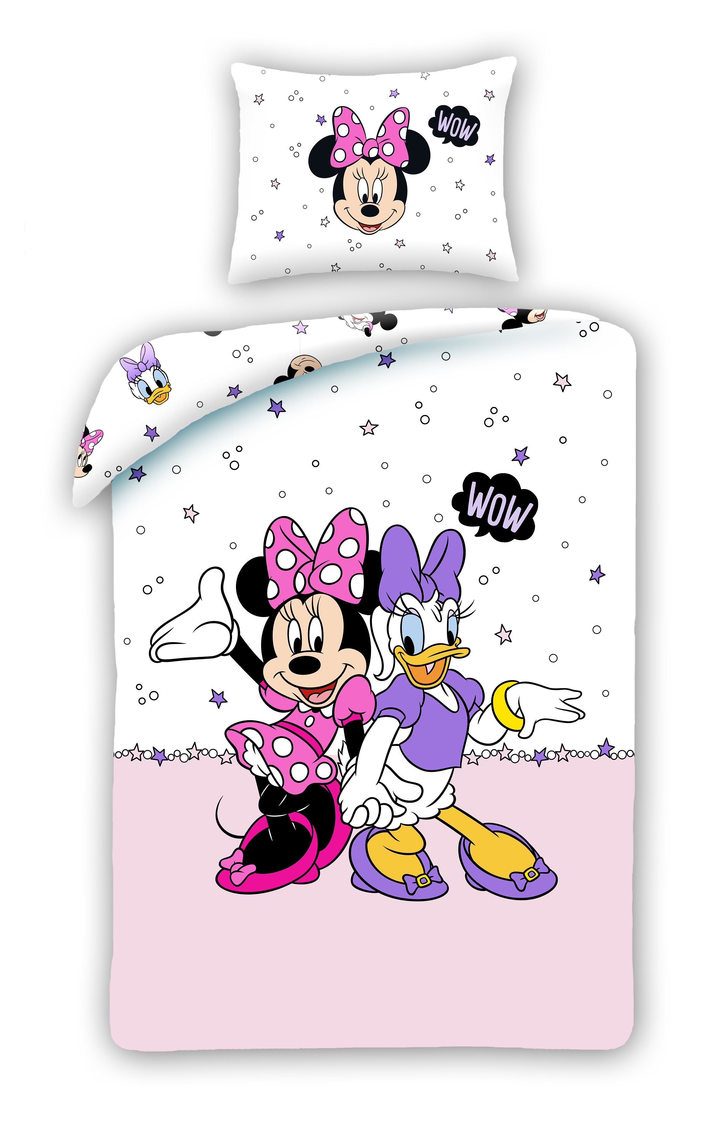 Kinderbettwäsche Minnie Mouse Bettwäsche 140 x 200 cm