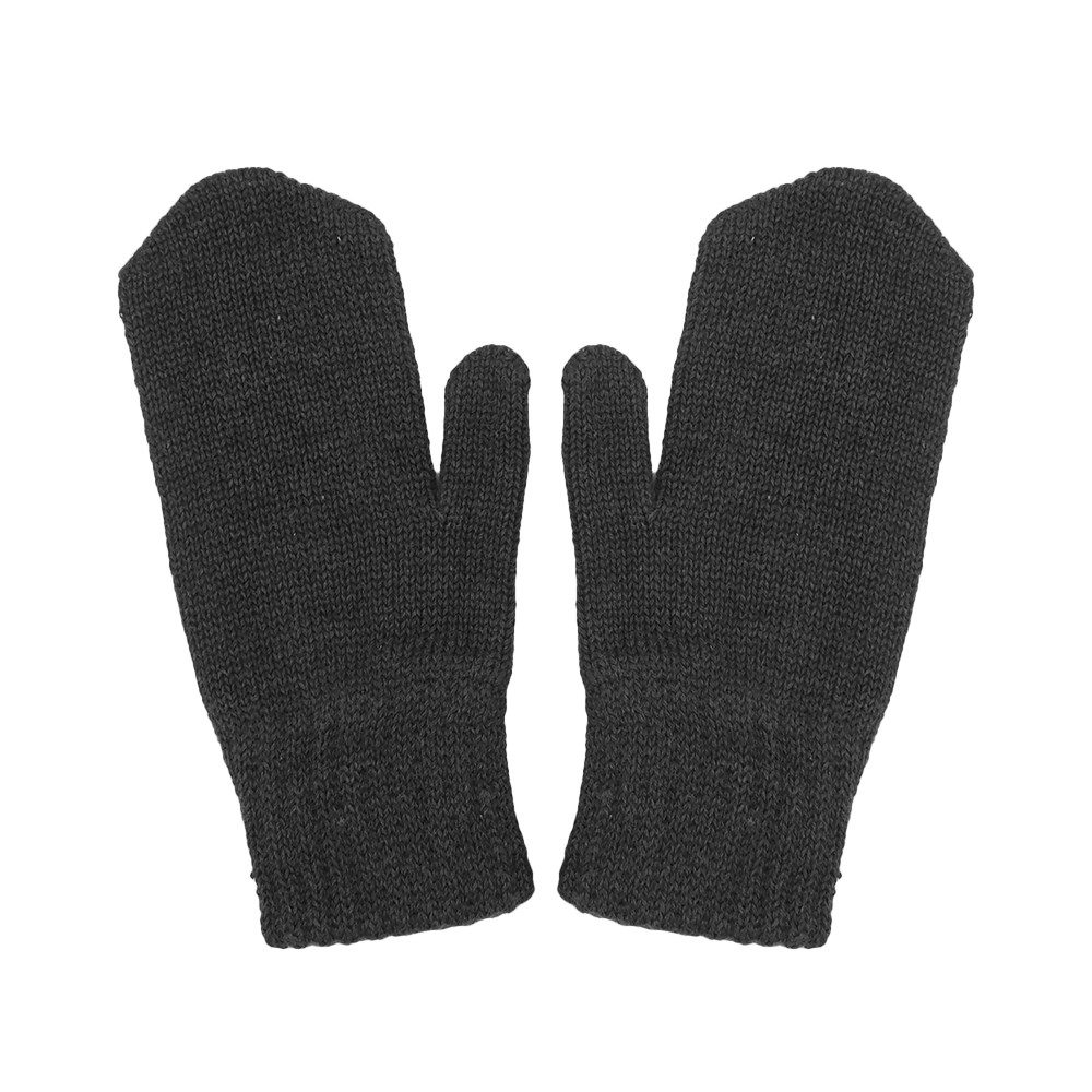 MAXIMO Fäustlinge MINI-Fausthandschuhe, Strick mit Daumen, Basicfarben (2-St) Merino