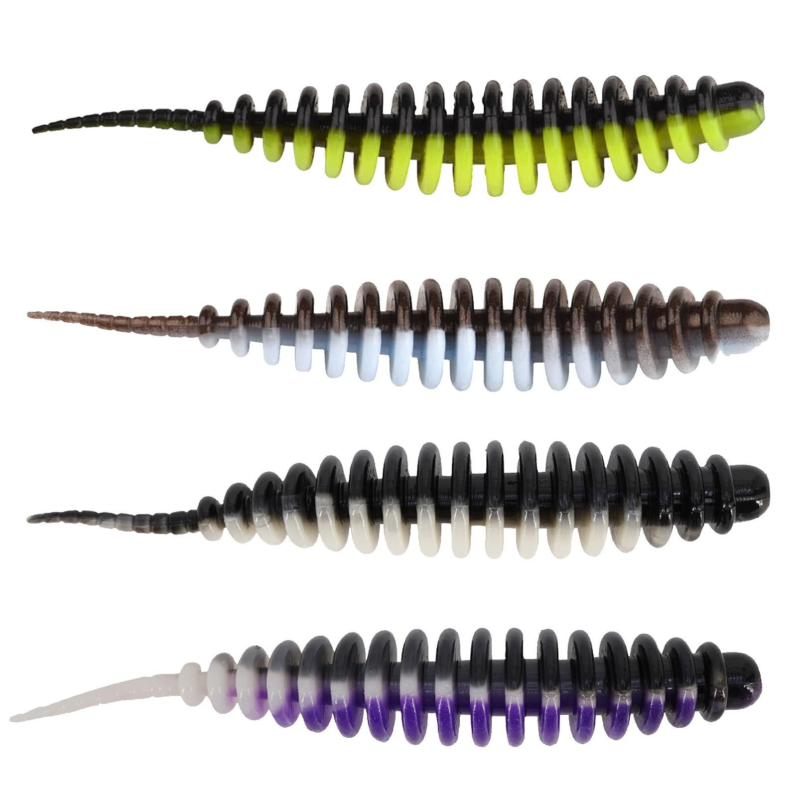 SPRO Kunstköder, Spro Trout Master Master Worm 6,5cm Mix Pack Dark Gummiköder