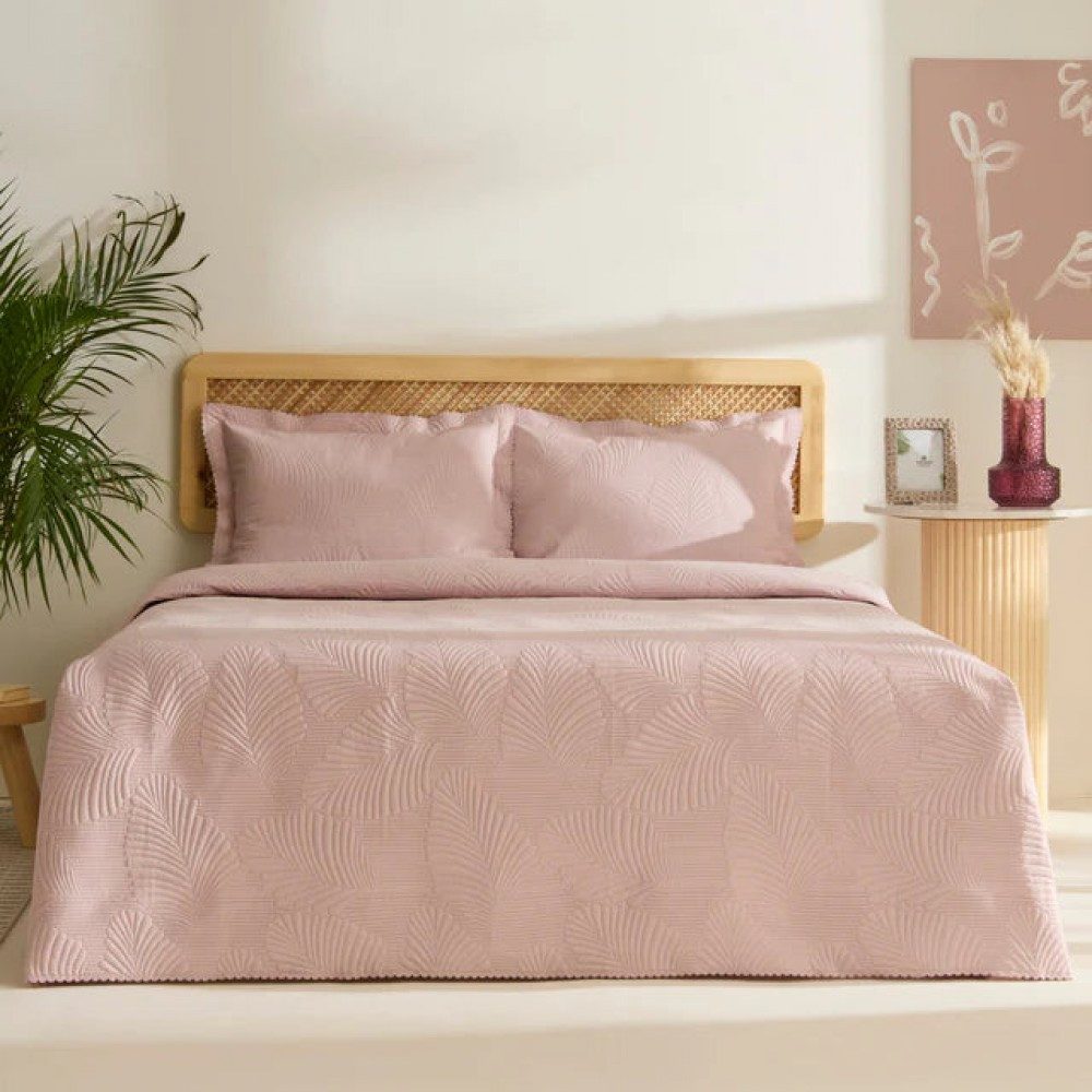 Karaca Tagesdecke Karaca Leaf Bedspread Set 230x240 cm + 2 Kissenbezüge - P günstig online kaufen