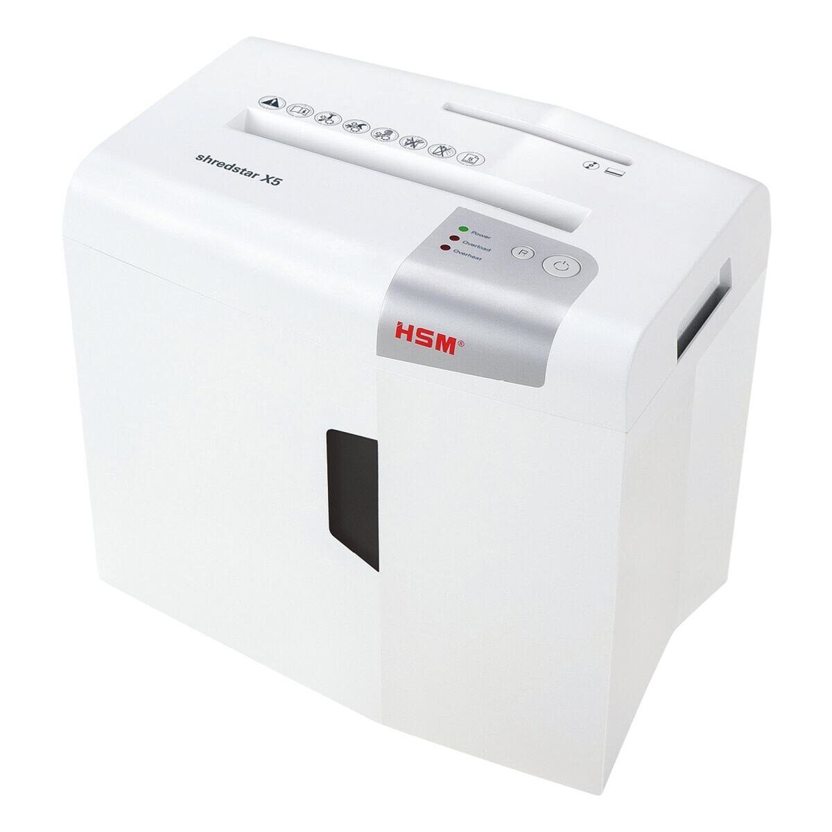 HSM Aktenvernichter shredstar x5, Partikelschnitt 4,5x30 mm, 5 Blatt, 18 Liter, 125 Watt