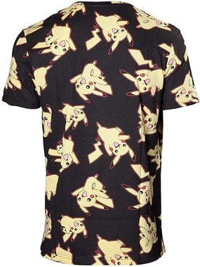 POKÉMON T-Shirt Pokémon T-Shirt all over schwarz Erwachsene + Jugendliche Herren Gr. XS S M L XL XXL Nintendo