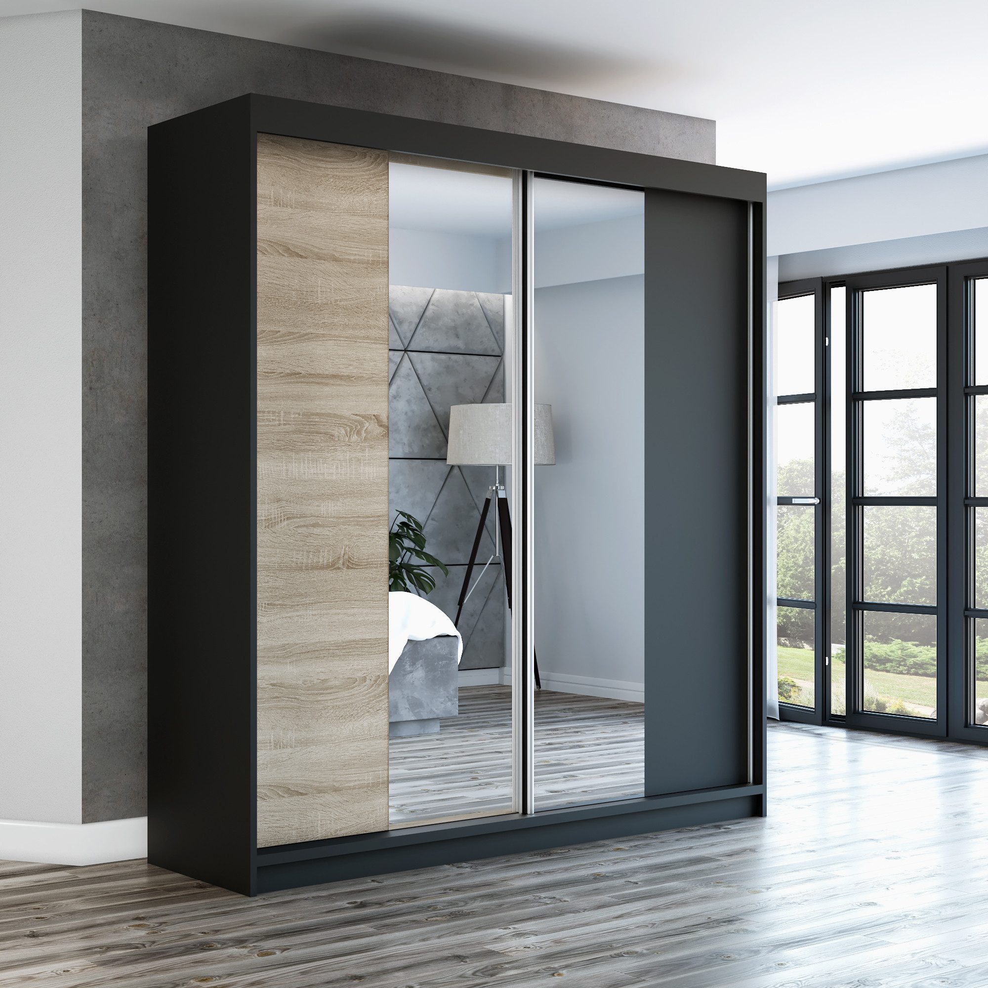 A&J MöbelLand GmbH Schwebetürenschrank NEO 180 günstig online kaufen