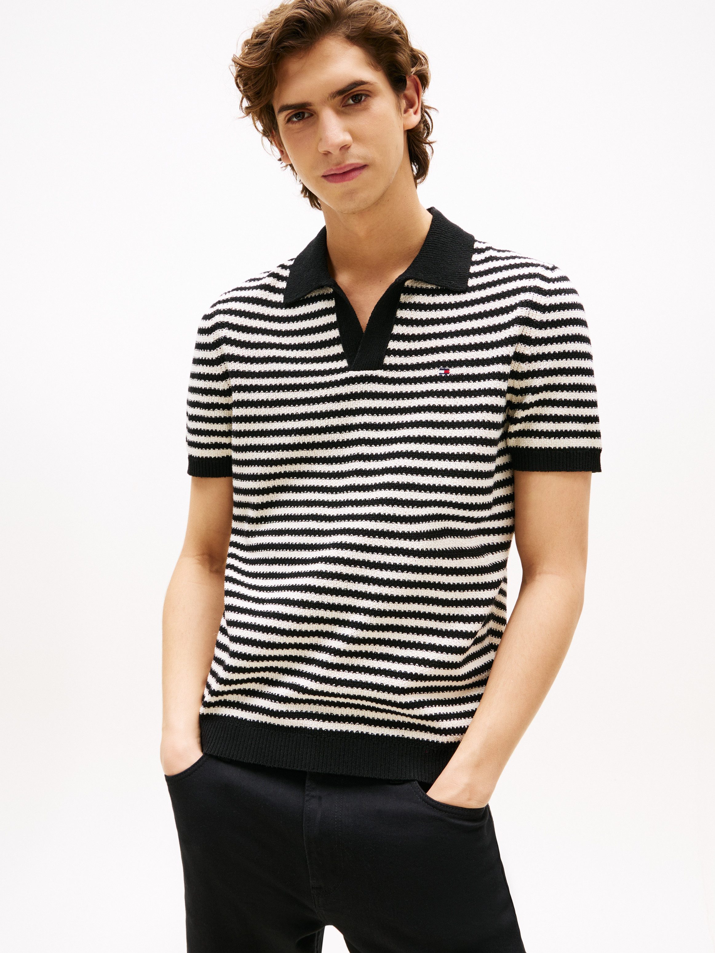Tommy Hilfiger Poloshirt KNITTED TEXTURED POLO günstig online kaufen