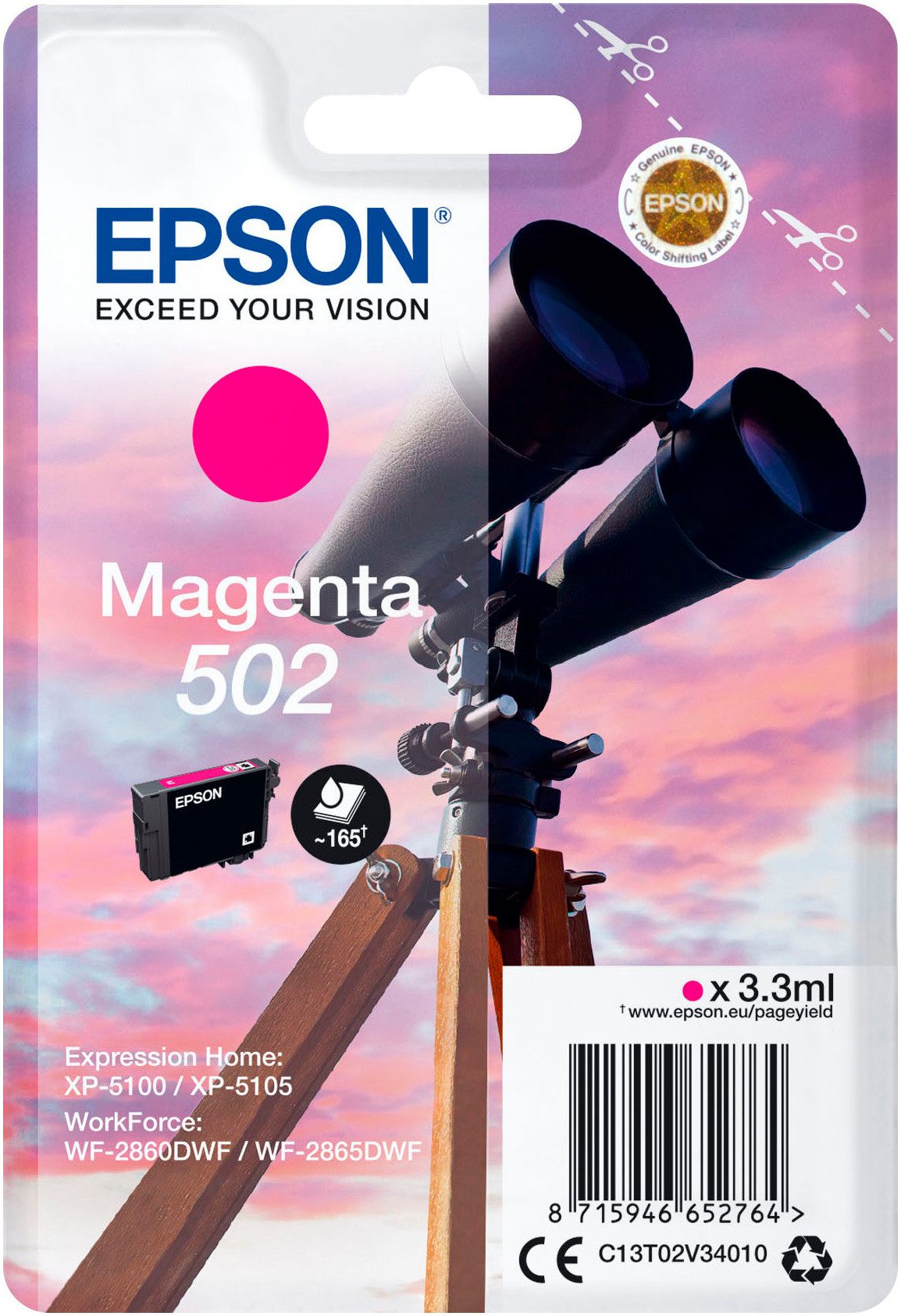 Epson 502 Fernglas Tintenpatrone