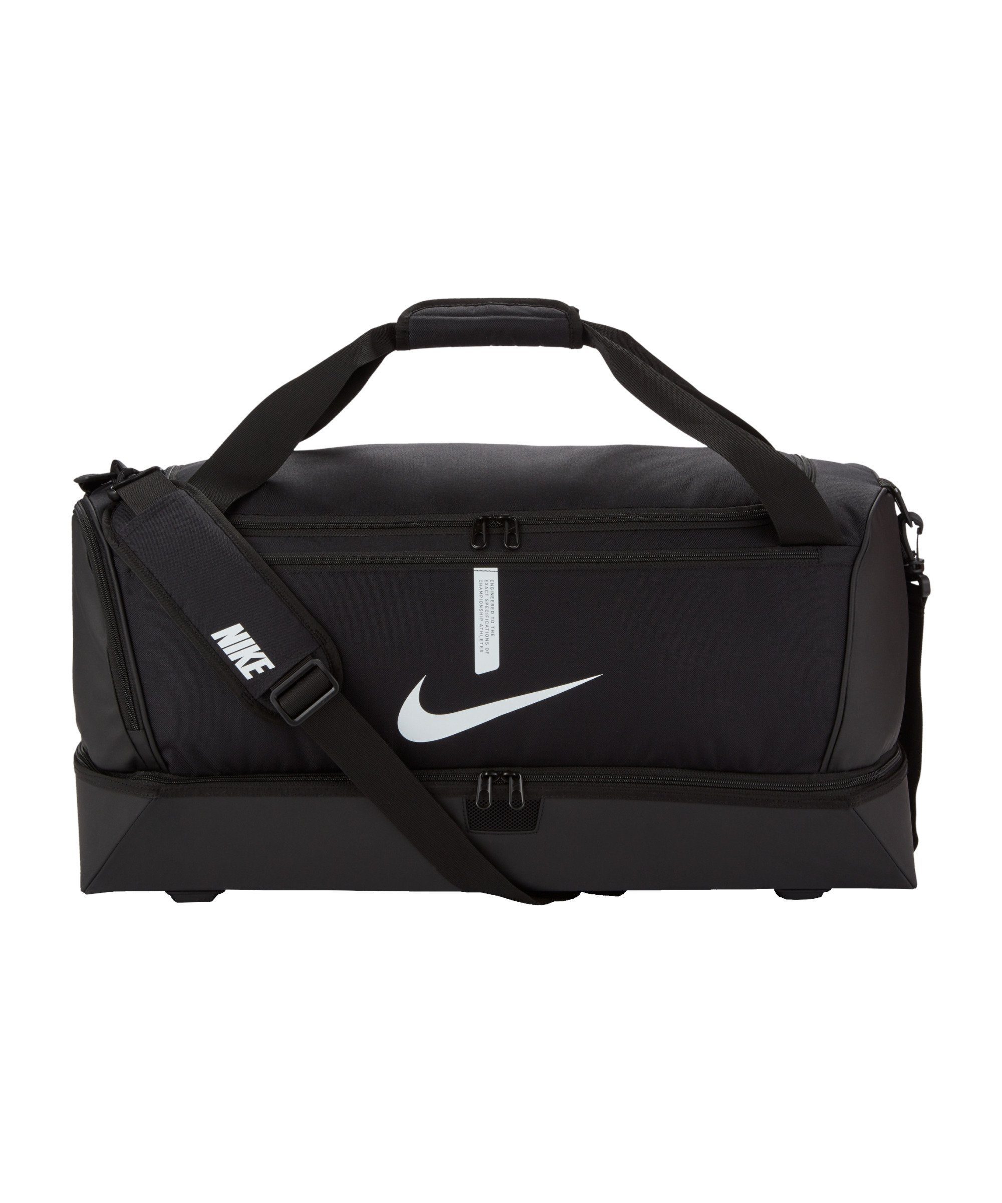 Team Schulter Tasche schwarzweiss Academy Nike Large, Freizeittasche Hardcase