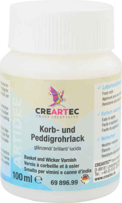 CREARTEC Klarlack Korb- und Peddigrohrlack, 100 ml