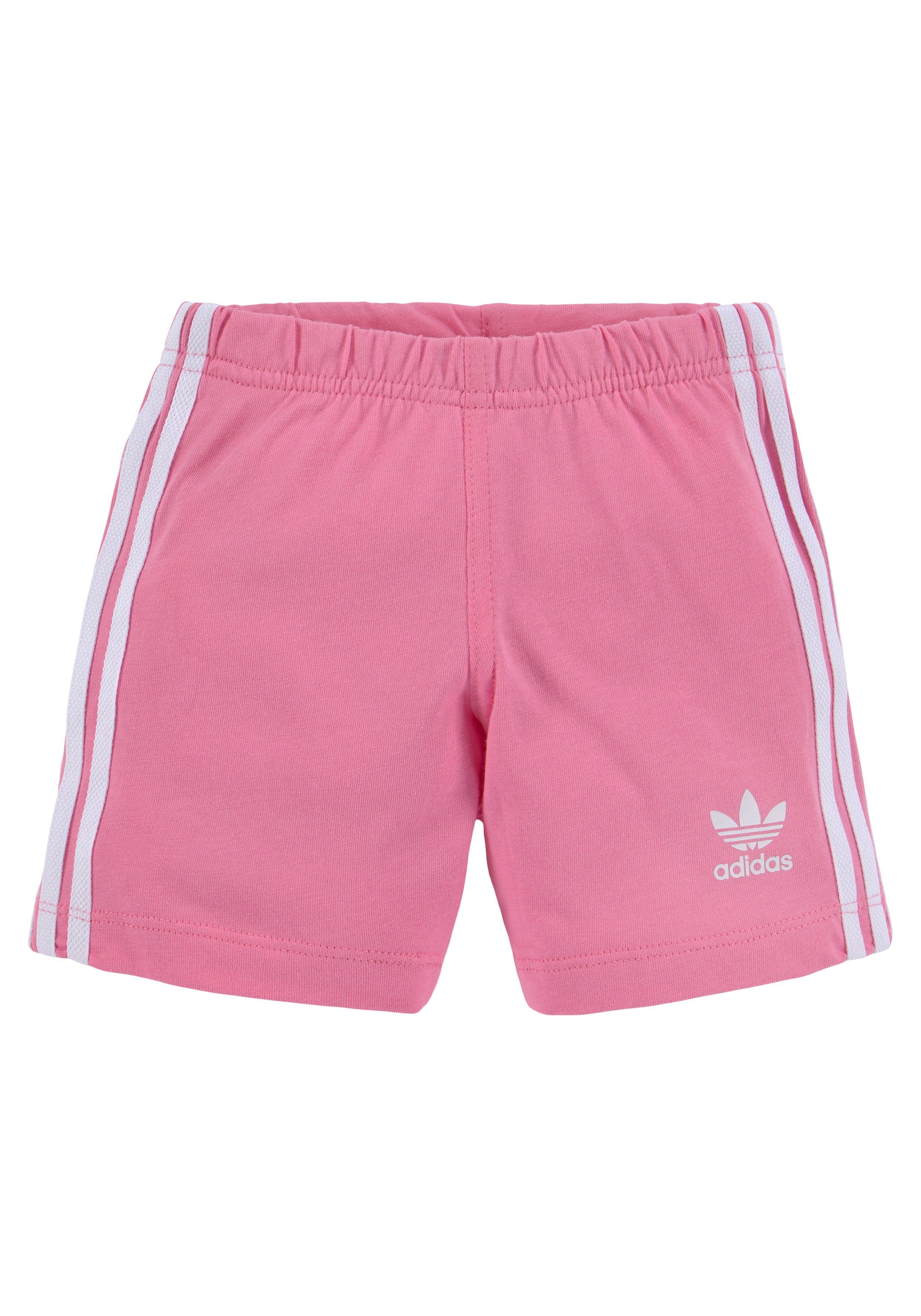 adidas Originals T-Shirt & Shorts SHORTS UND Bliss White SET TREFOIL / (Set) Pink