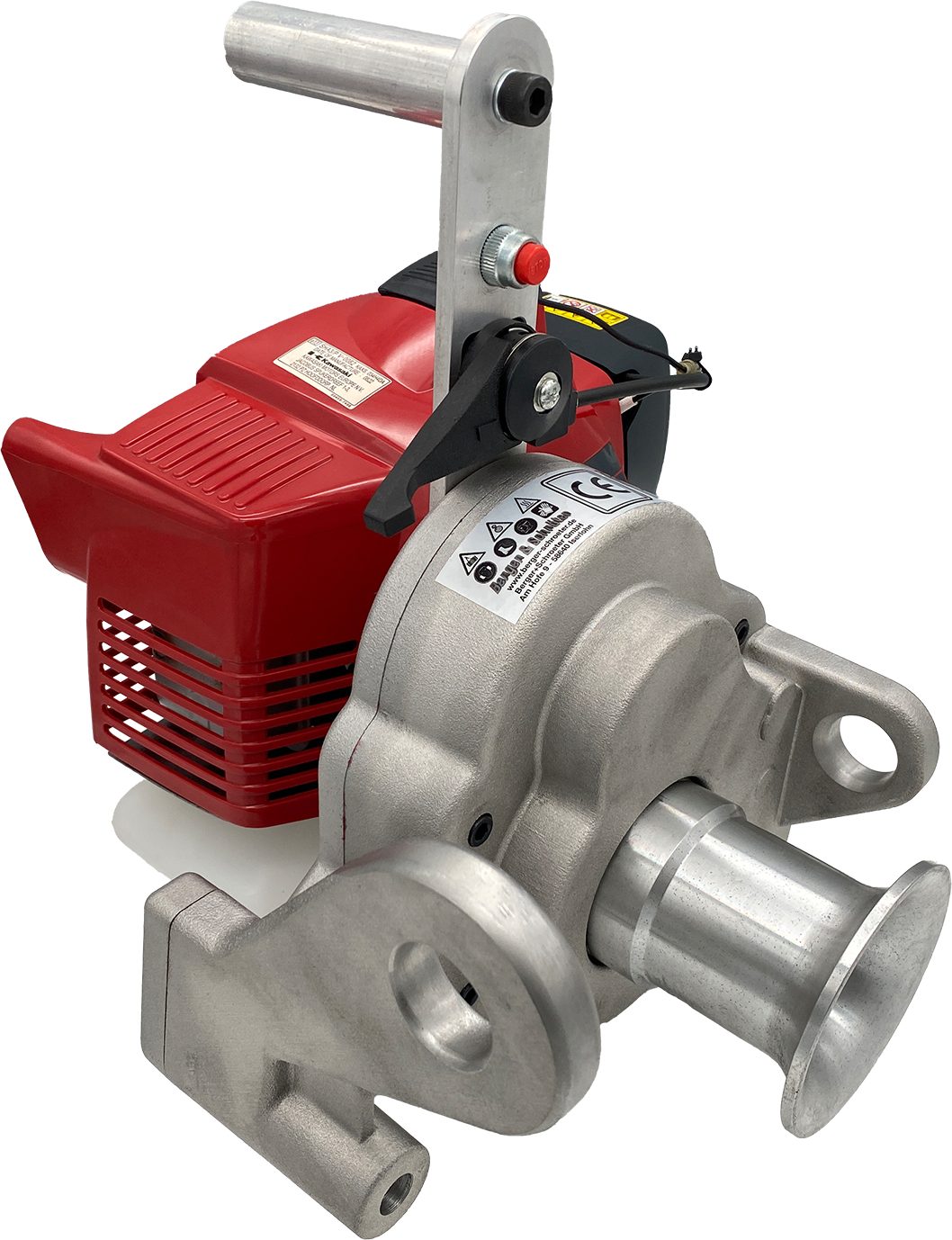 Berger & Schröter Winde Motor-Spillwinde mit Kawasaki Motor TJ-45E, 1,42 kw, 1,9 PS, 45,4 ccm