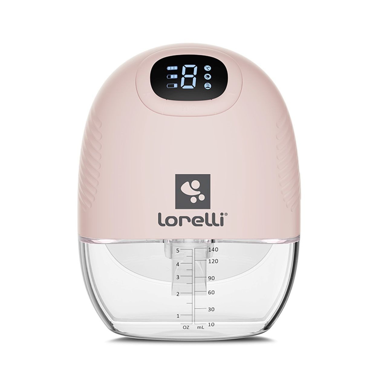 Lorelli Elektrische Milchpumpe Alice, elektrisch, 140ml, USB-Kabel, 9 Stufen, 3 Modi, LED-Anzeige, Silikon